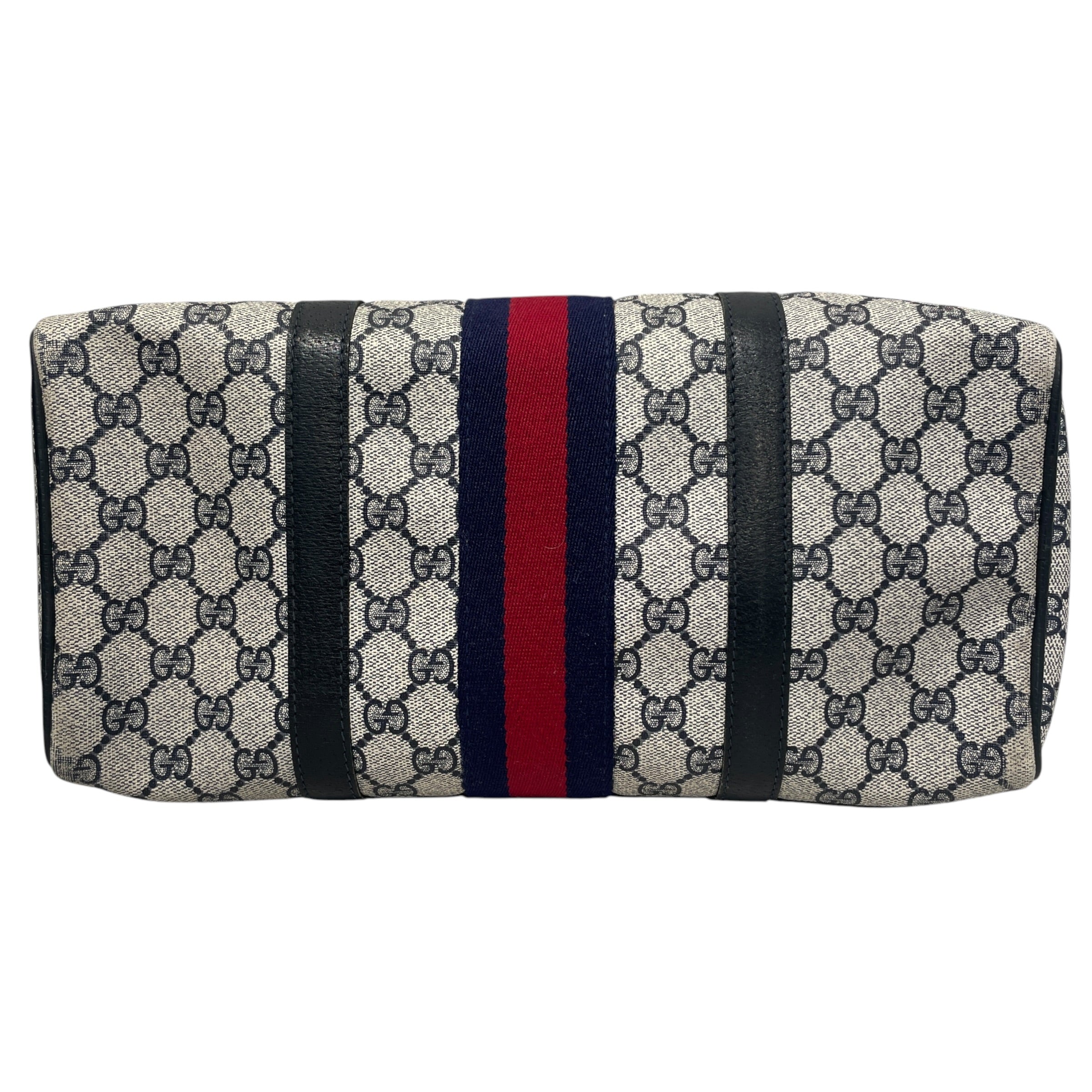 GUCCI/Luggage/Monogram/Leather/GRY/GG Boston Bag view 3