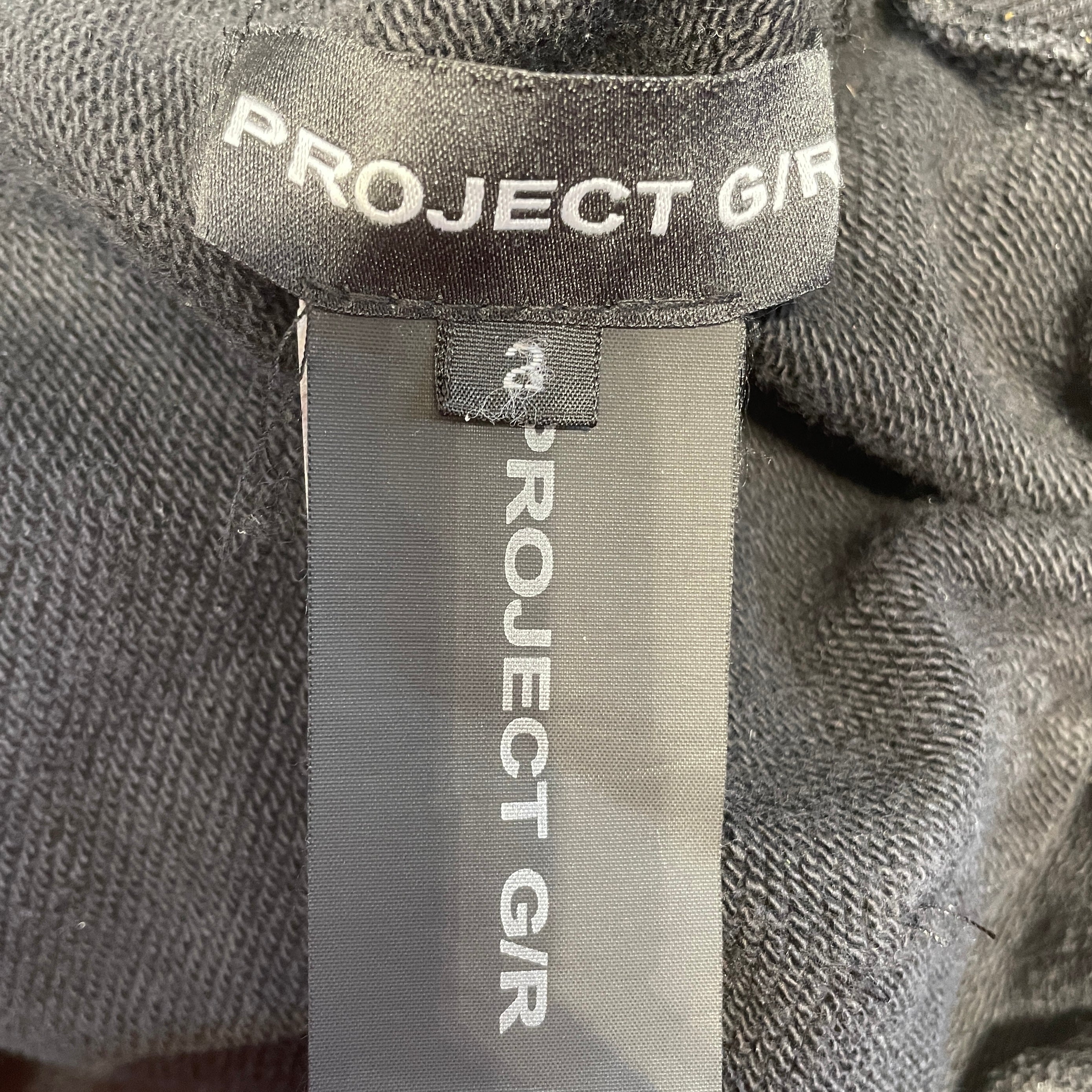 PROJECT G/R/Hoodie/2/Graphic/Cotton/BLK/2 Faced Hoodie view 3