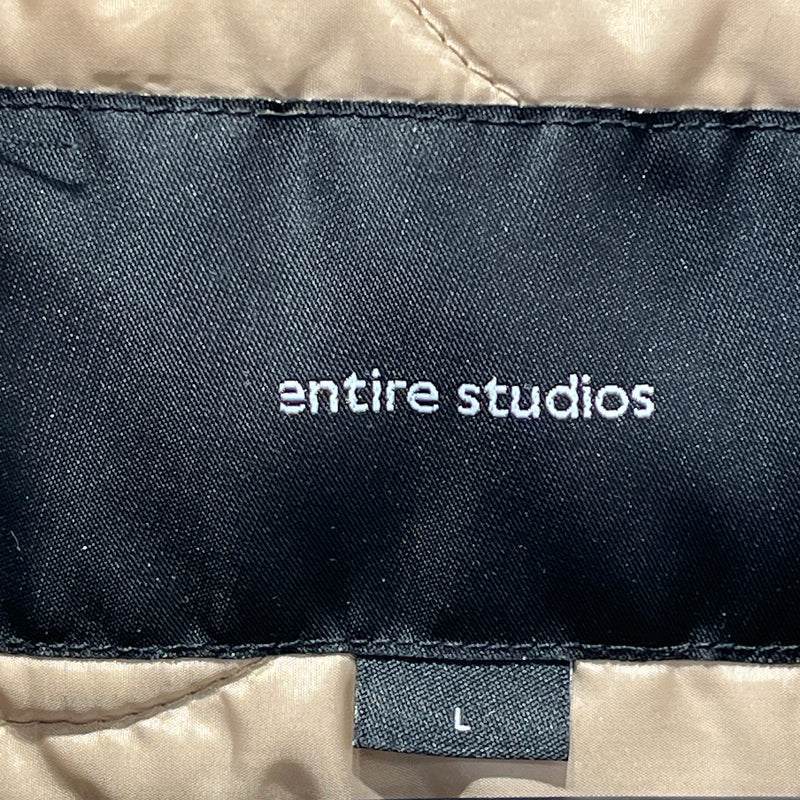 entire studios/Puffer Jkt/L/BEG/A-4 Bomber jacket