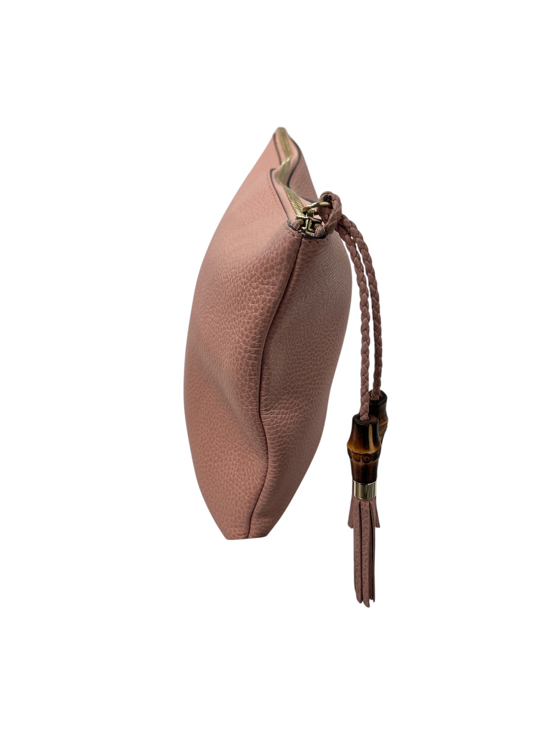 GUCCI/Clutch Bag/Leather/PNK/BAMBOO TASSLE CLUTCH view 4
