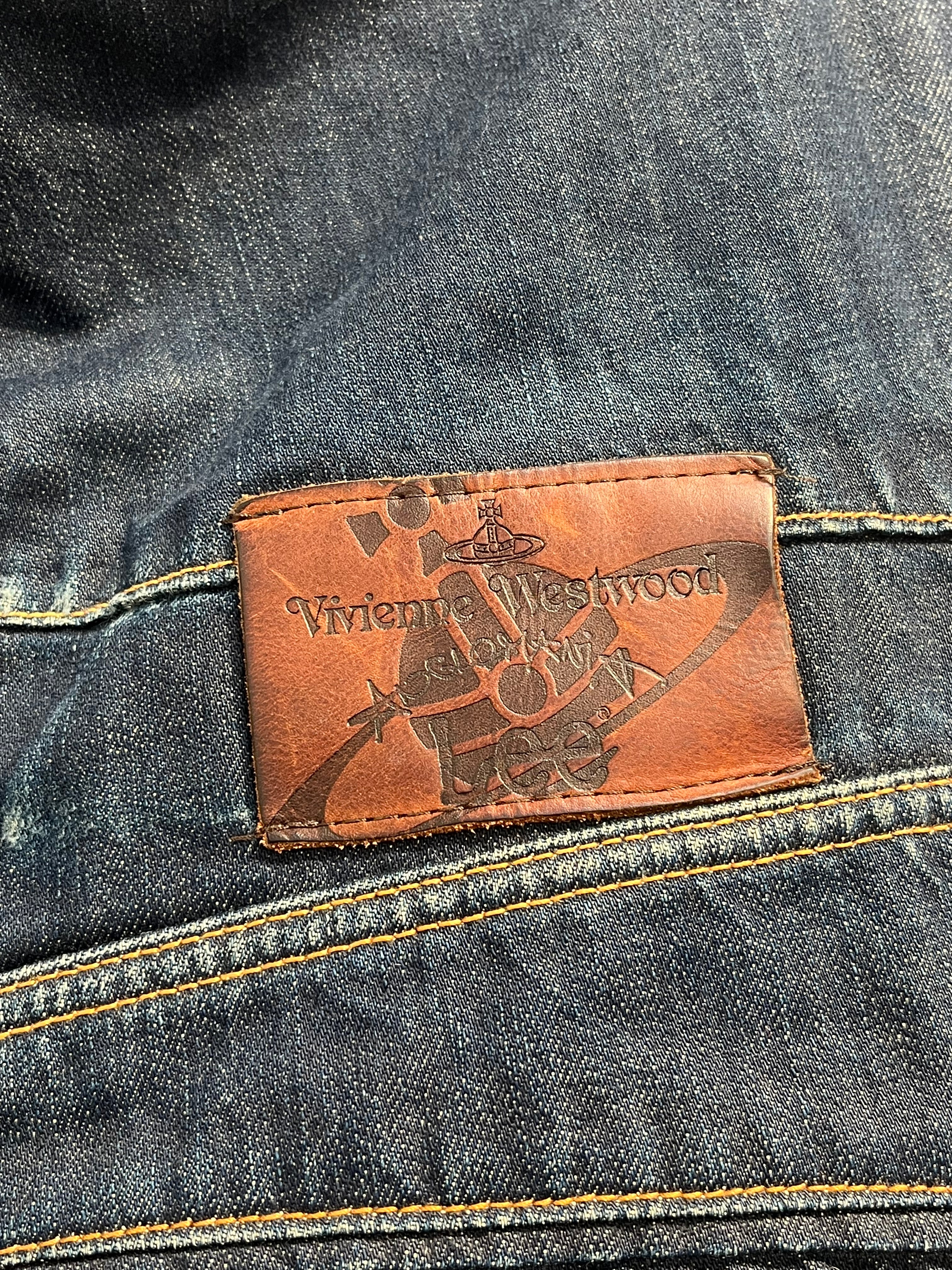 Vivienne Westwood/Levis CALIFORNIA/Pants/32/Cotton/NVY/HIGH RISE BUTOON WAIST view 7