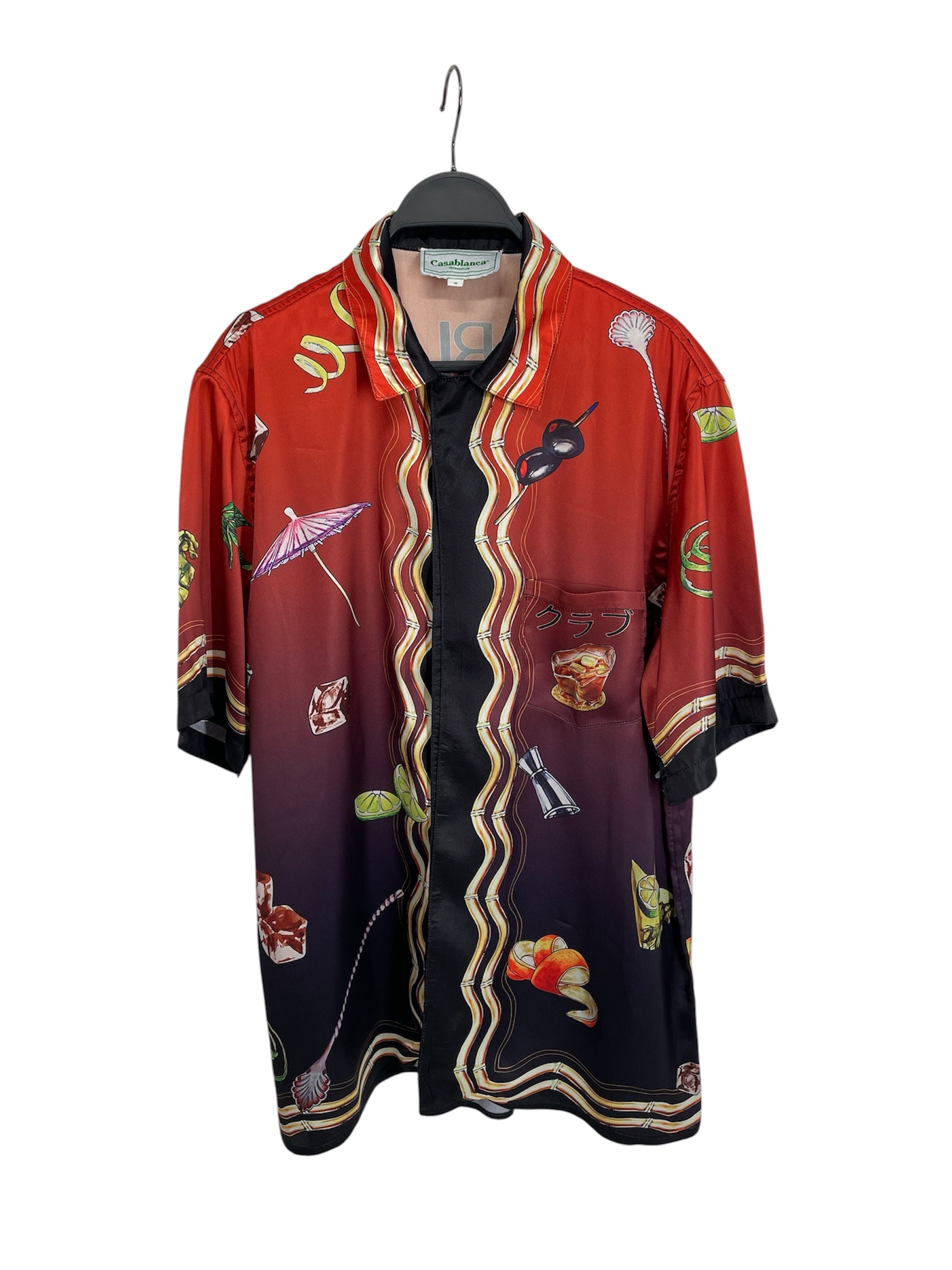 CASABLANCA/SS Shirt/M/SILK/MLT/All Over Print/DRINKING GRAPHICS view 1