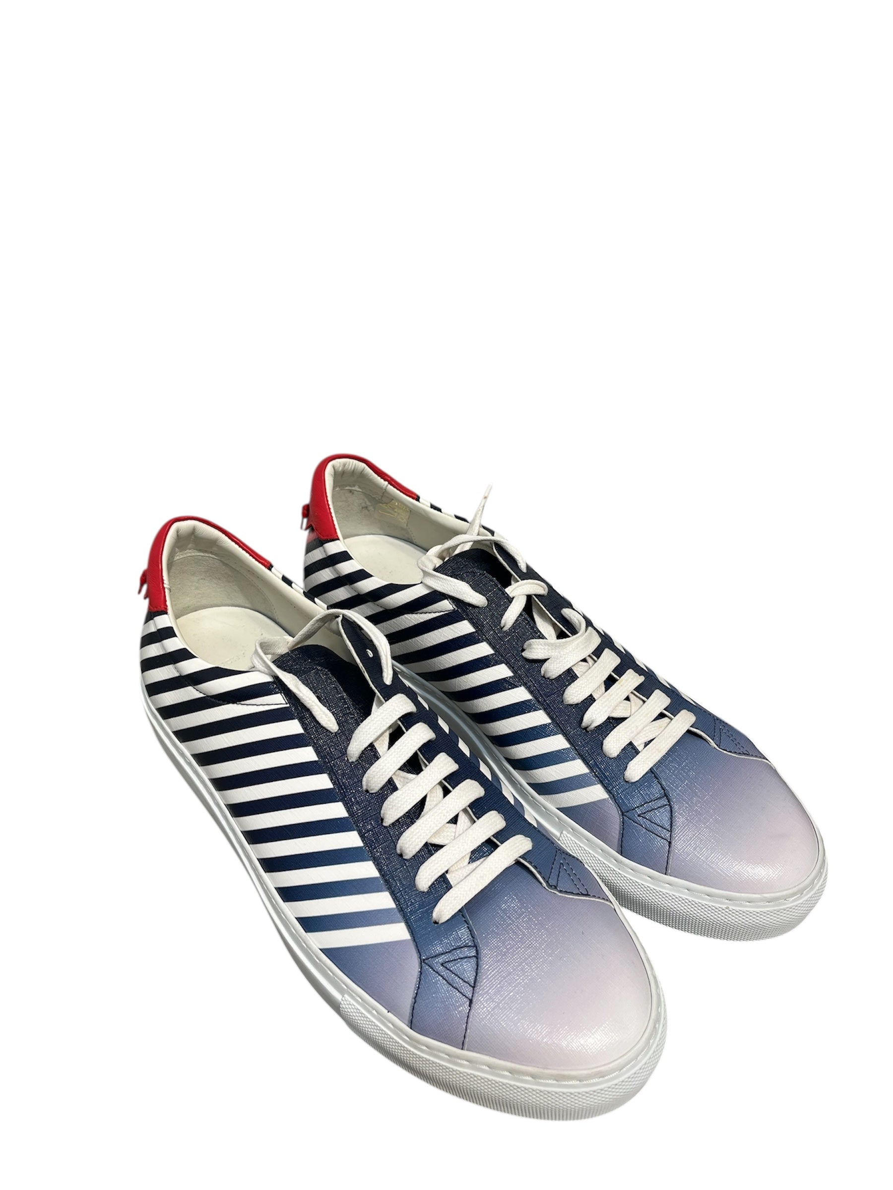 GIVENCHY/Low-Sneakers/EU 44/Stripe/Leather/BLU/STRIPE OMBRE SNEAKER view 1