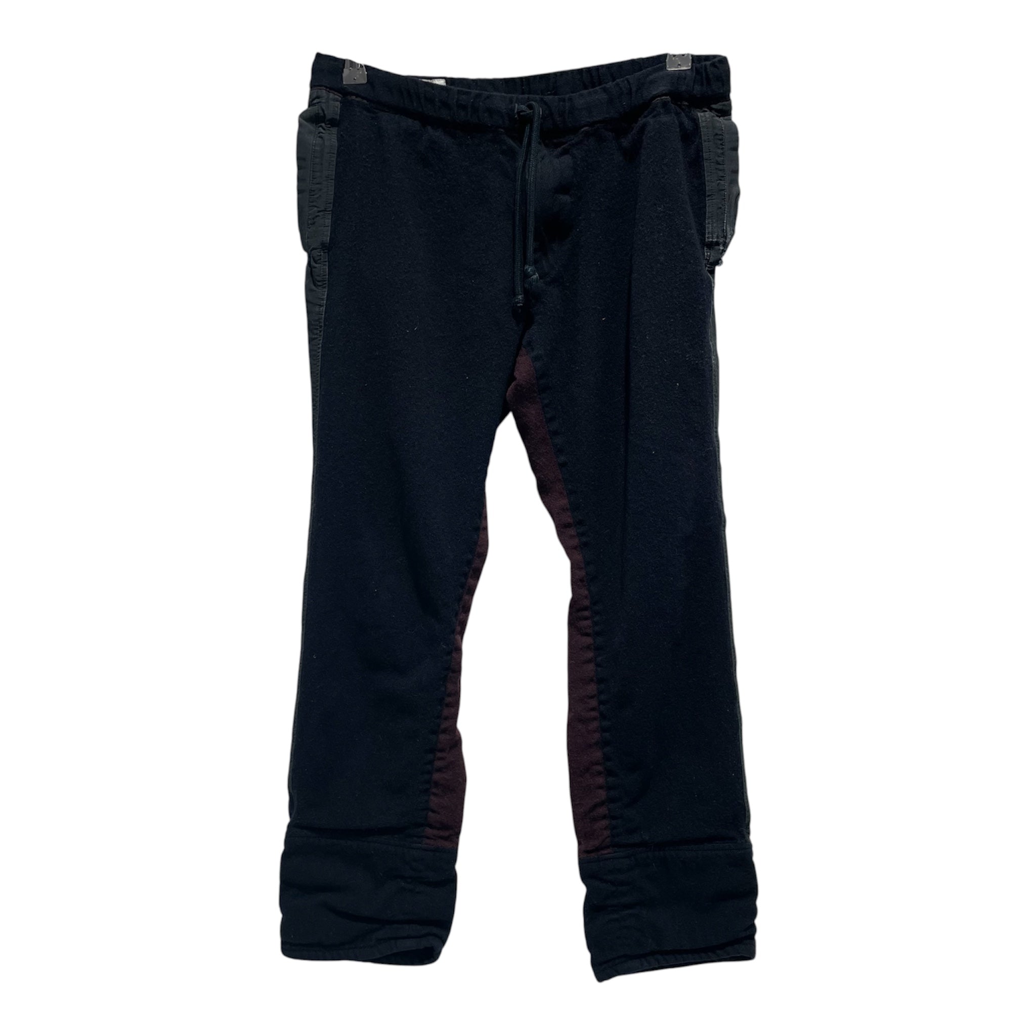 DRIES VAN NOTEN/Pants/30/Wool/NVY/Joggers/BURGANDY 2 TONE view 1