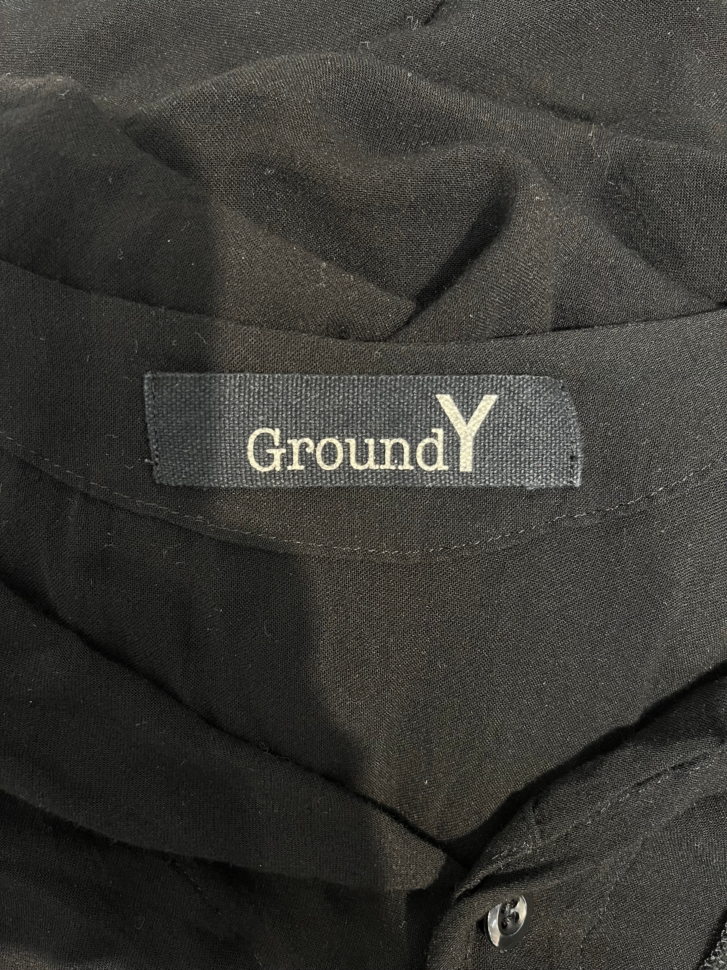Ground Y/Dress/1/Rayon/BLK/Maxi Length/Button Up view 4