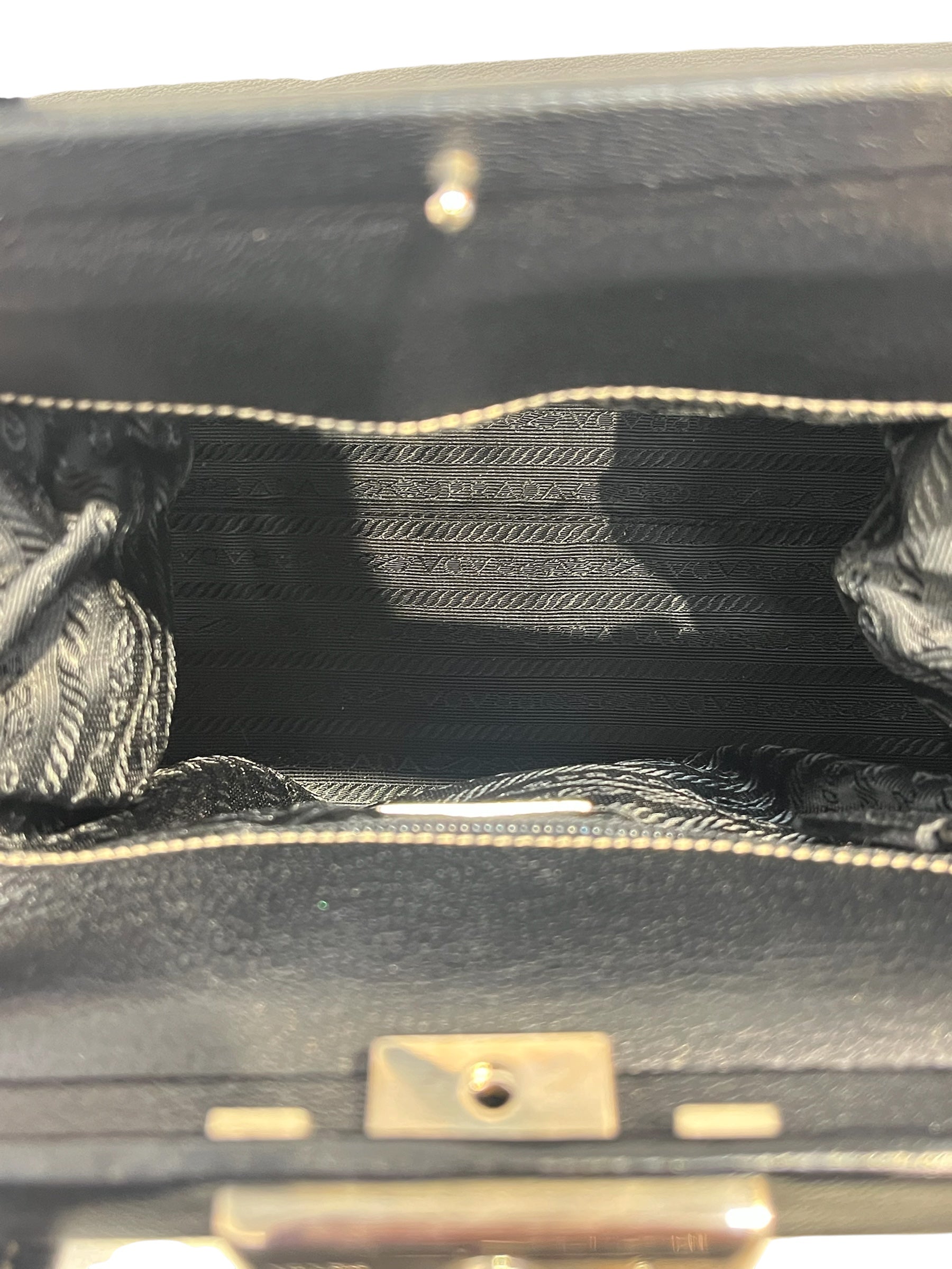 PRADA/Bag/Leather/BLK/DOCTOR BAG MADRASCERNIERA view 6