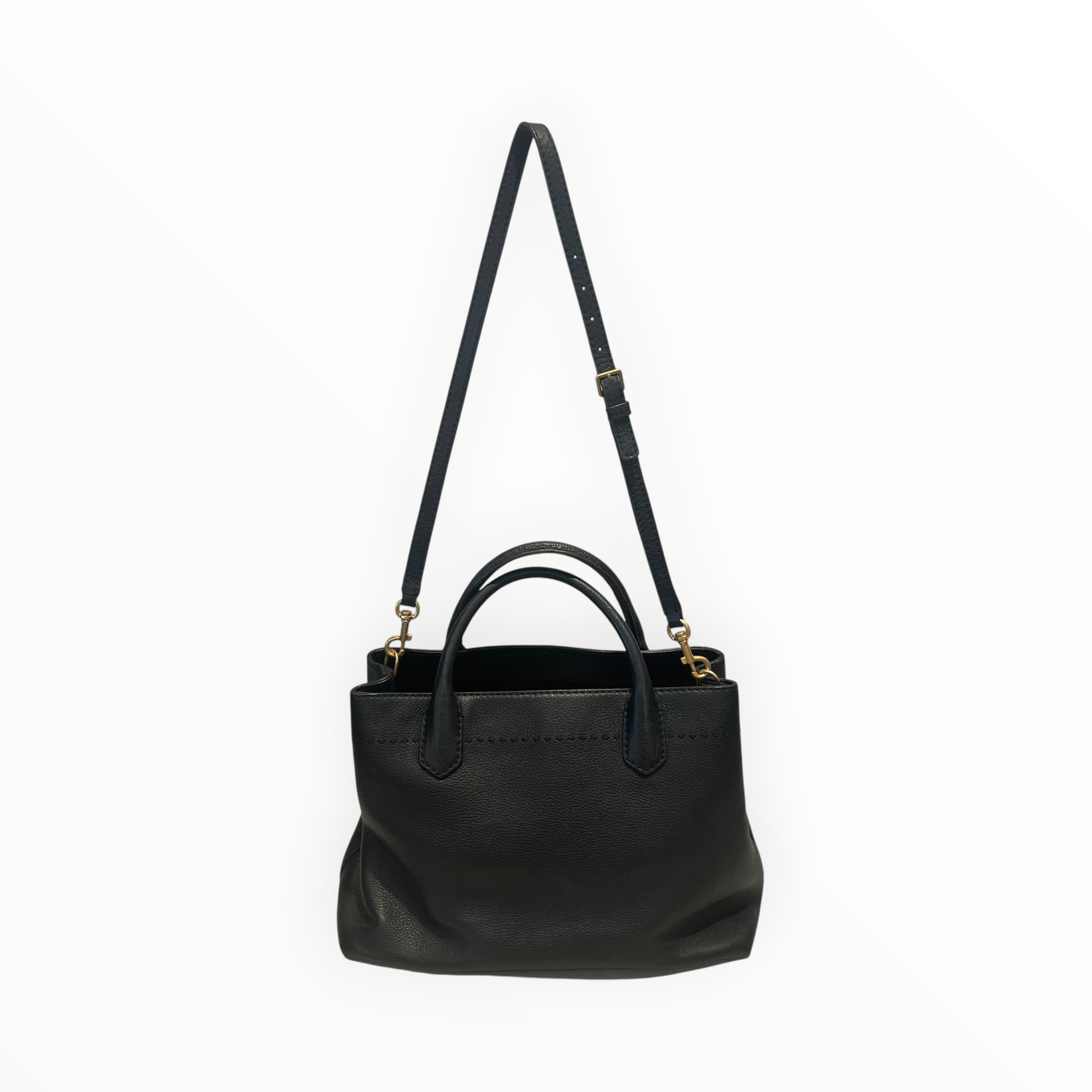 TORY BURCH/Tote Bag/Leather/BLK/McGraw Slouchy view 2