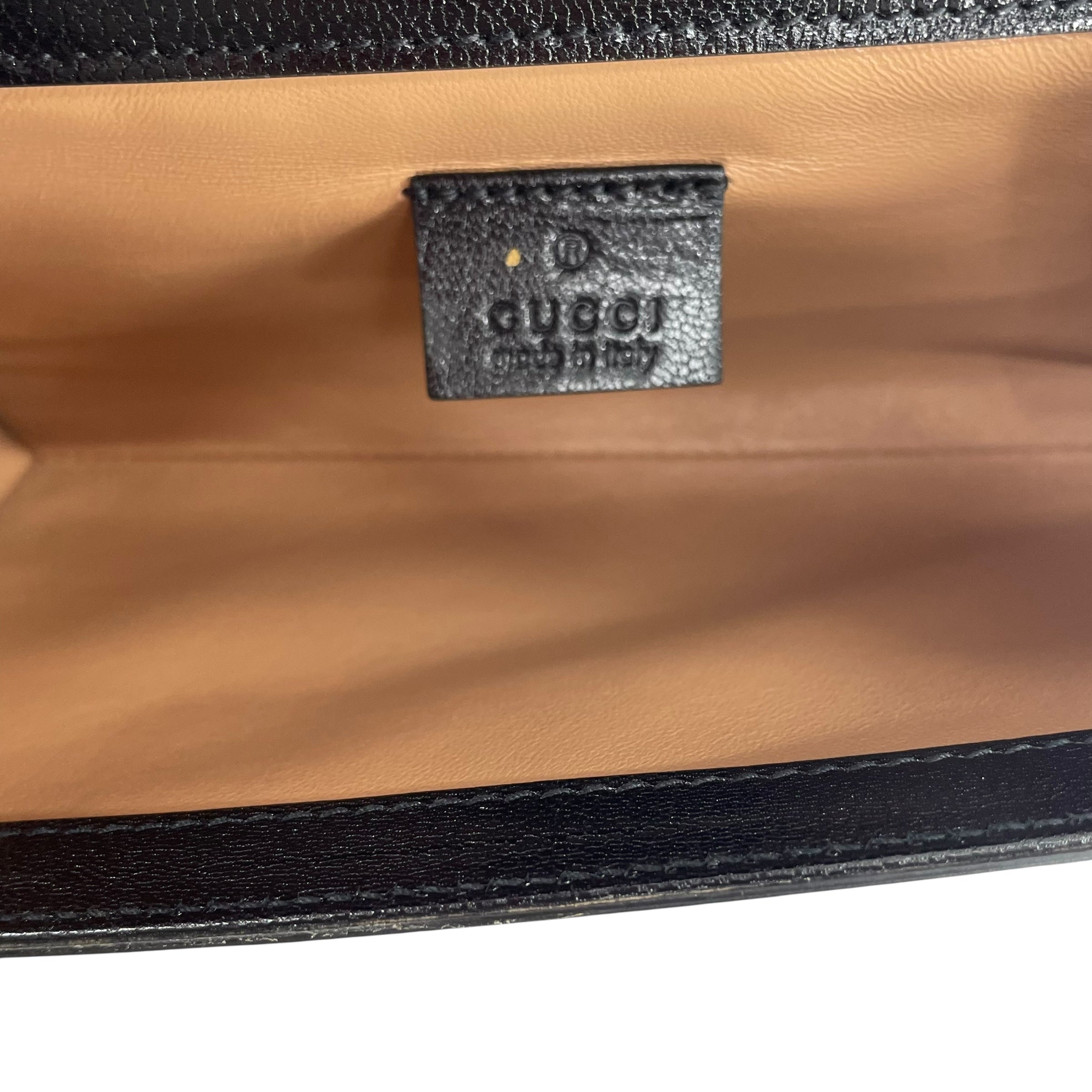 GUCCI/Hand Bag/Leather/BLK/CRYSTAL FRINGE BAG view 5