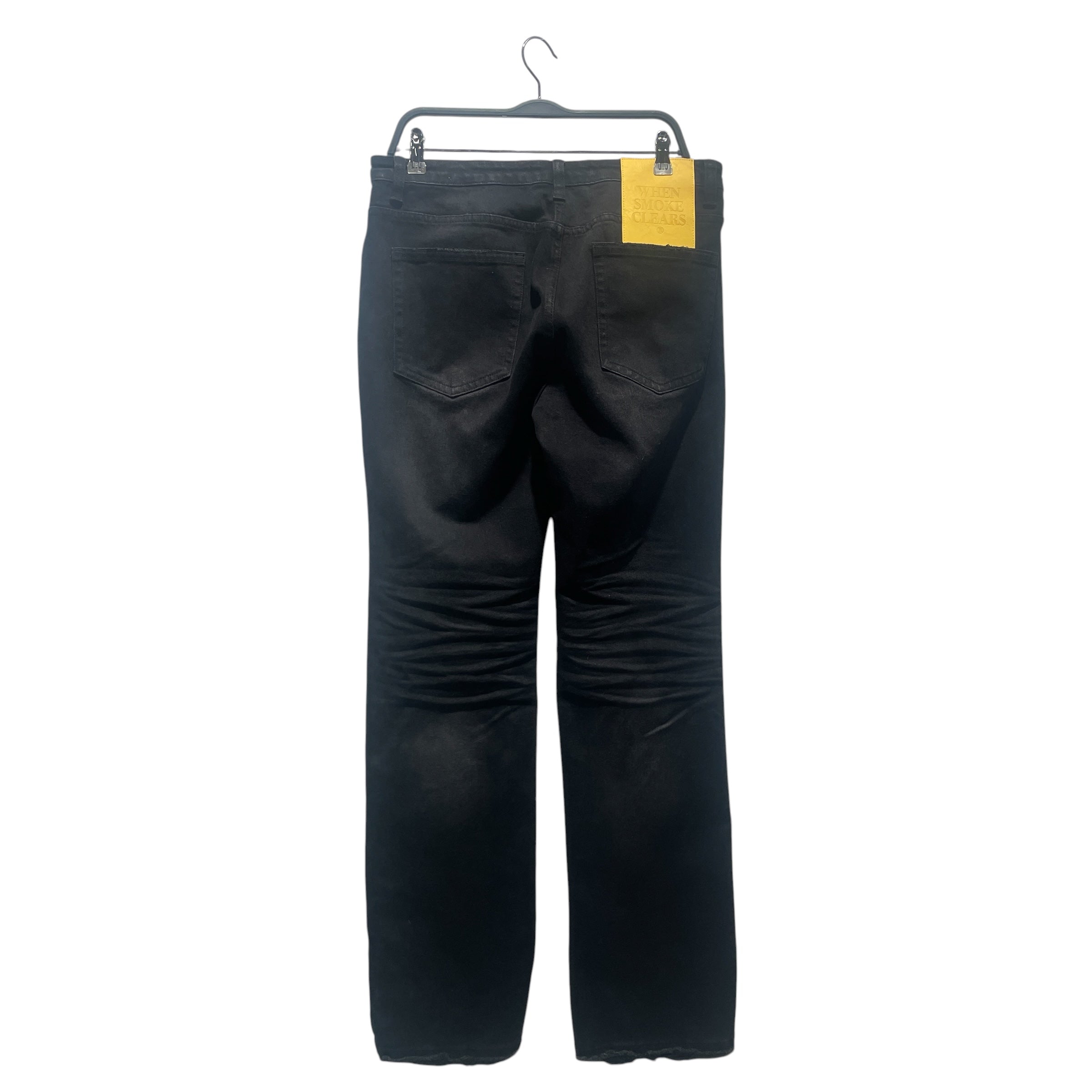 WHEN SMOKE CLEARS/Straight Pants/32/Cotton/BLK/Pearl Denim view 2