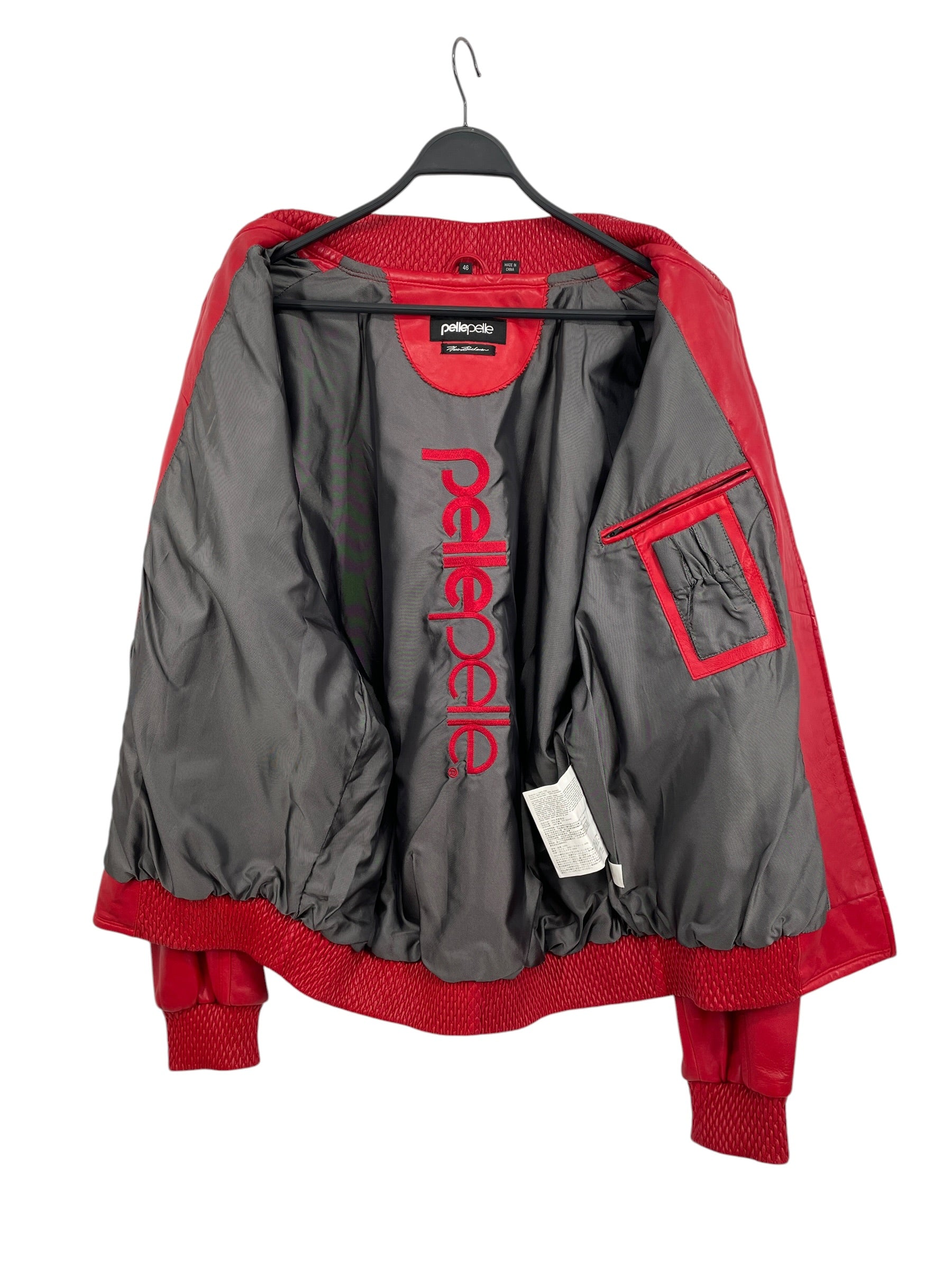 Pelle Pelle/Jacket/46/Leather/RED/WEAVED BOTTOMS view 6