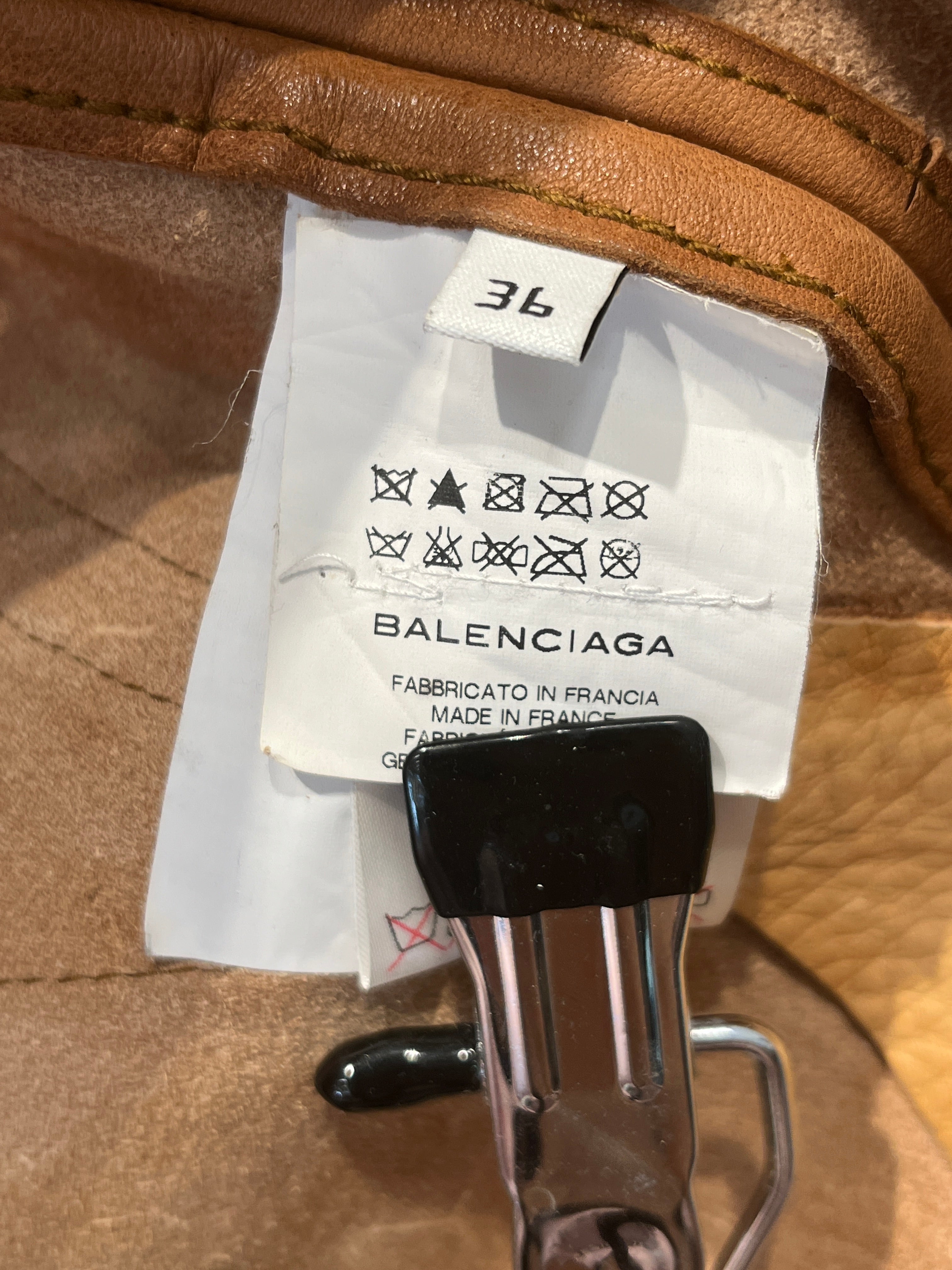 BALENCIAGA/Leather Jkt/36/Leather/CML/VNTG PARROT JACKET view 4