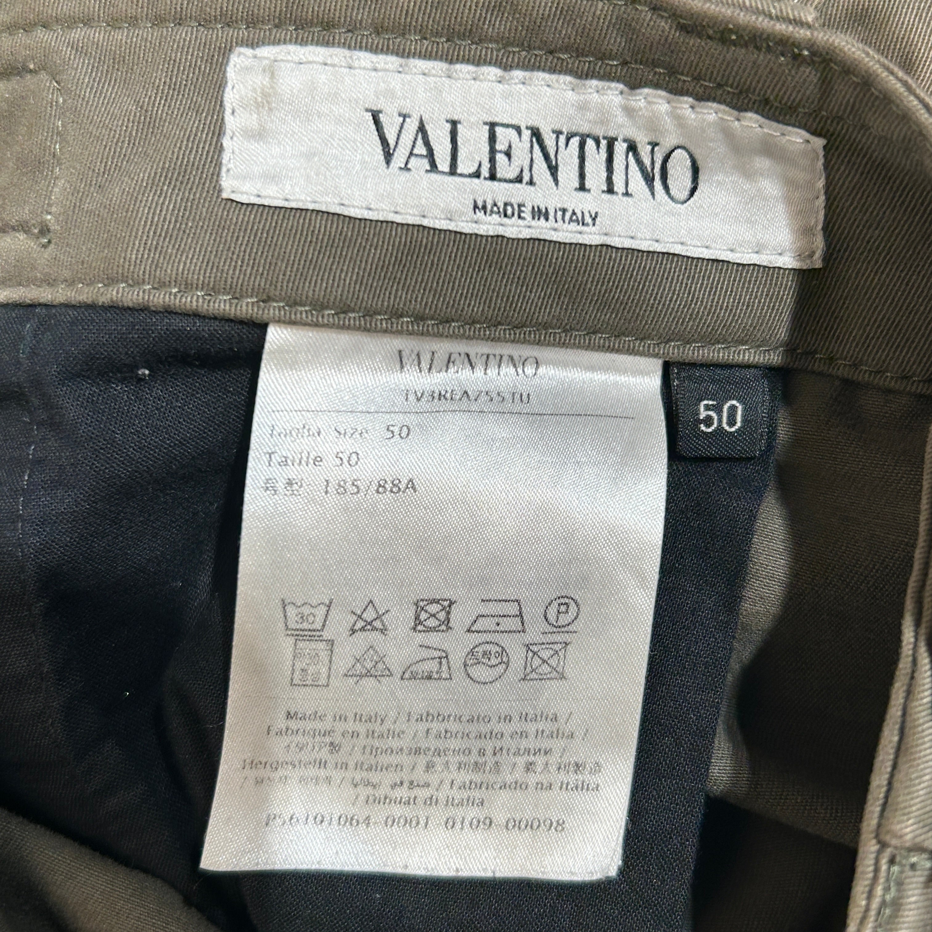 VALENTINO/Cargo Pants/50/Cotton/GRN/ONE SIDE POCKET view 4
