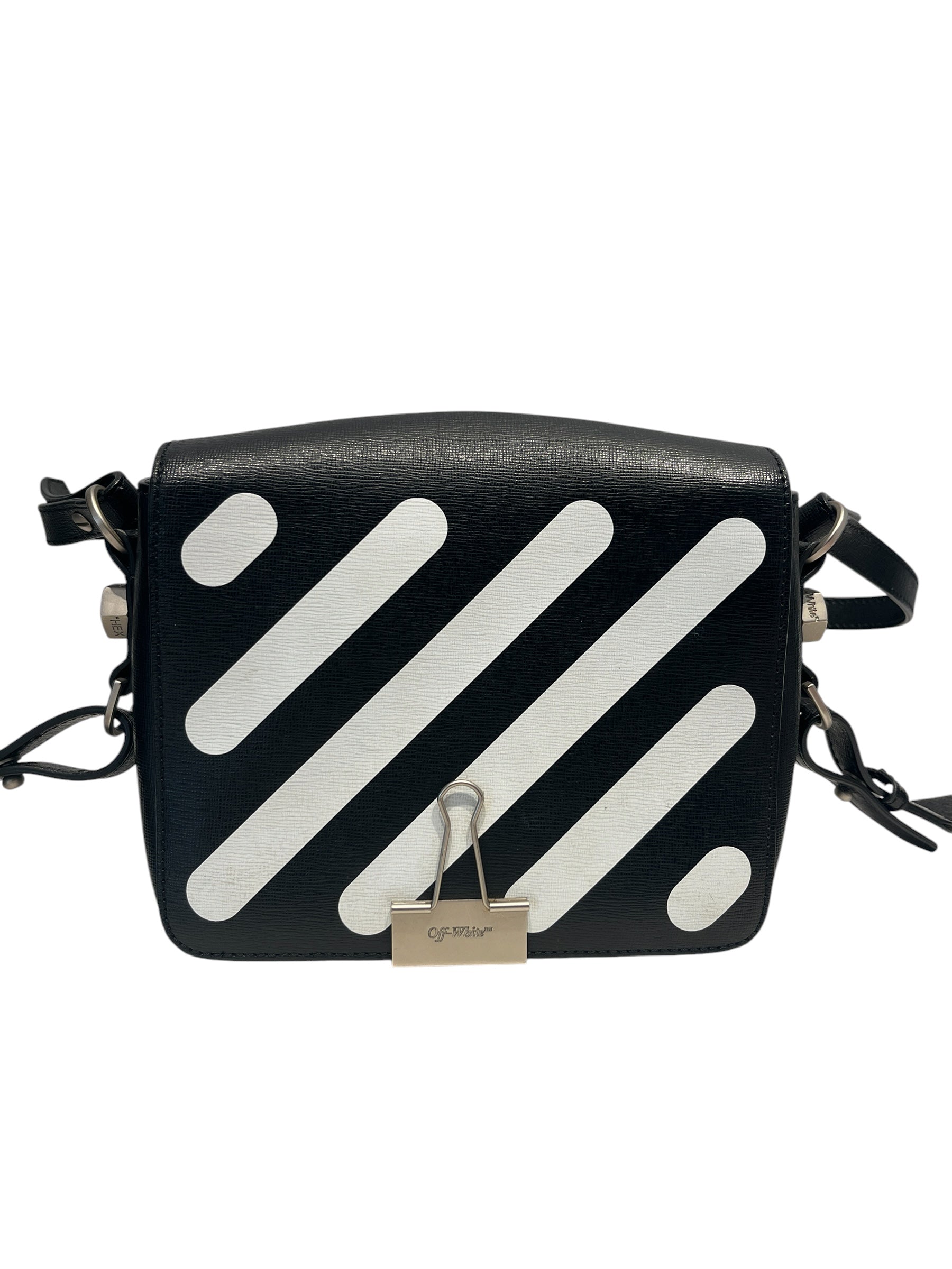 OFF-WHITE/Cross Body Bag/Leather/BLK/ view 1