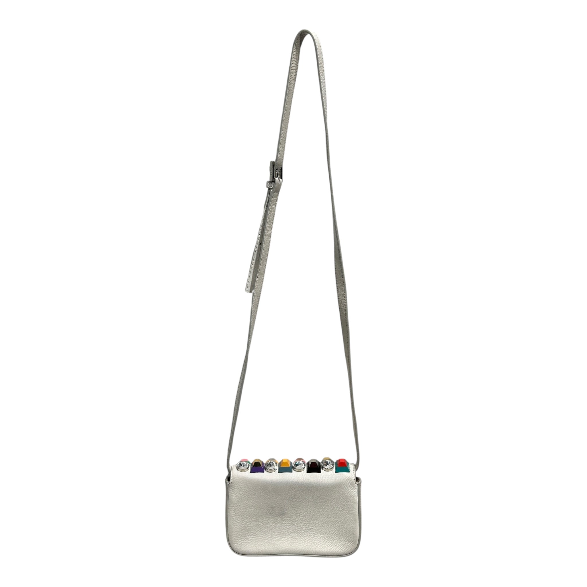 FENDI/Bag/WHT/RAINBOW GEMSTONE DETAILS view 2