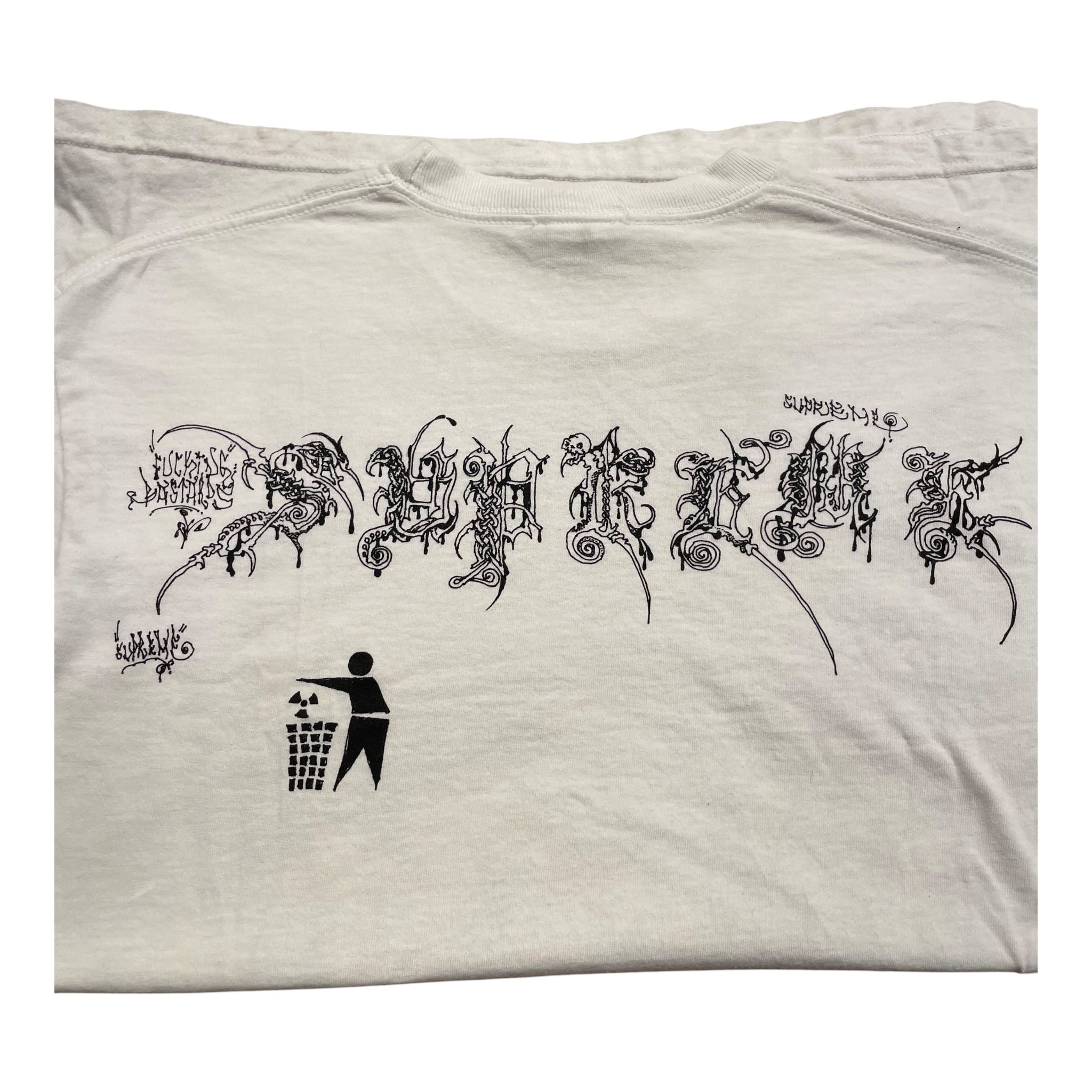 Supreme/LS T-Shirt/M/Cotton/WHT/WOMBAT view 4