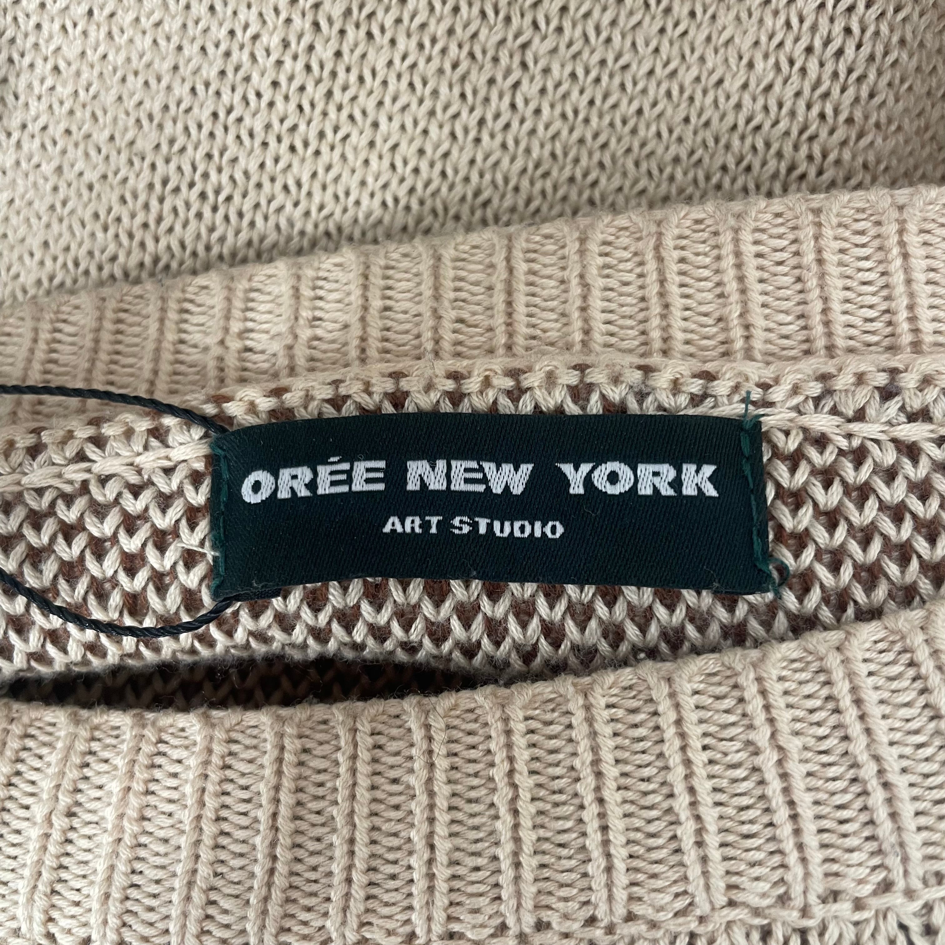OREE/Sweater/M/Graphic/Wool/BEG/MANHATTAN SWEATER view 3