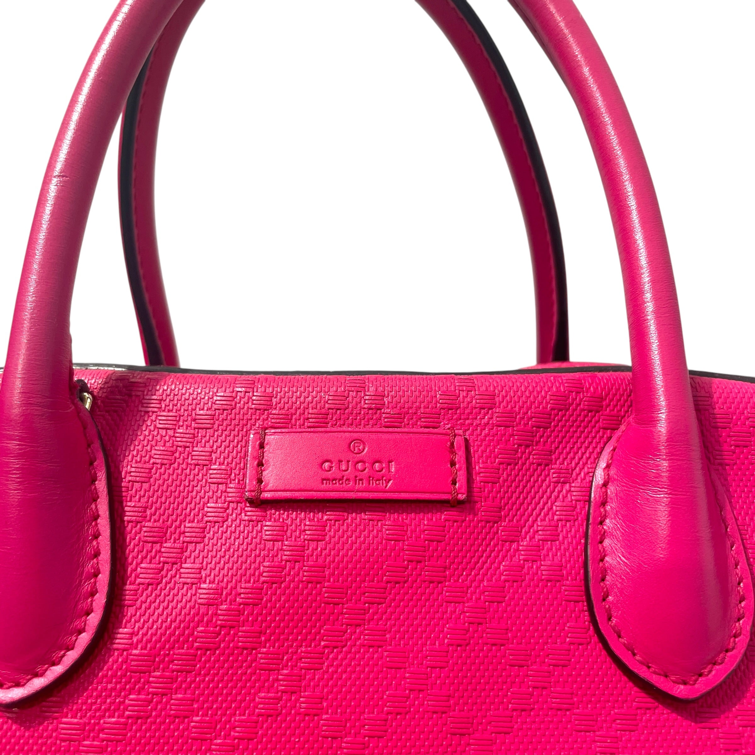 GUCCI/Hand Bag/Leather/PNK/Diamante Top Handle Bag view 2