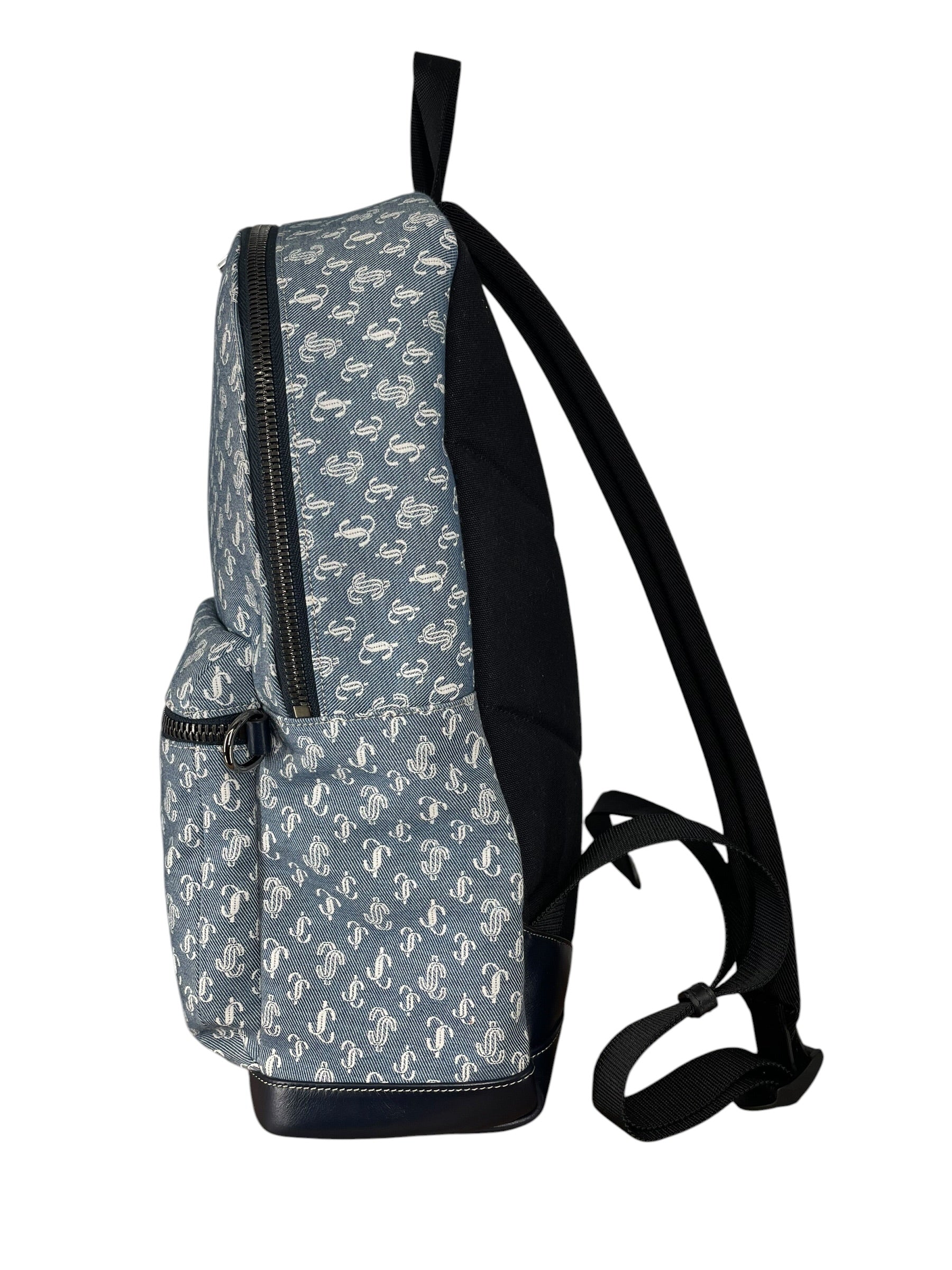 JIMMY CHOO/Backpack/Monogram/IDG/DENIM MONOGRAM BACKPACK view 2