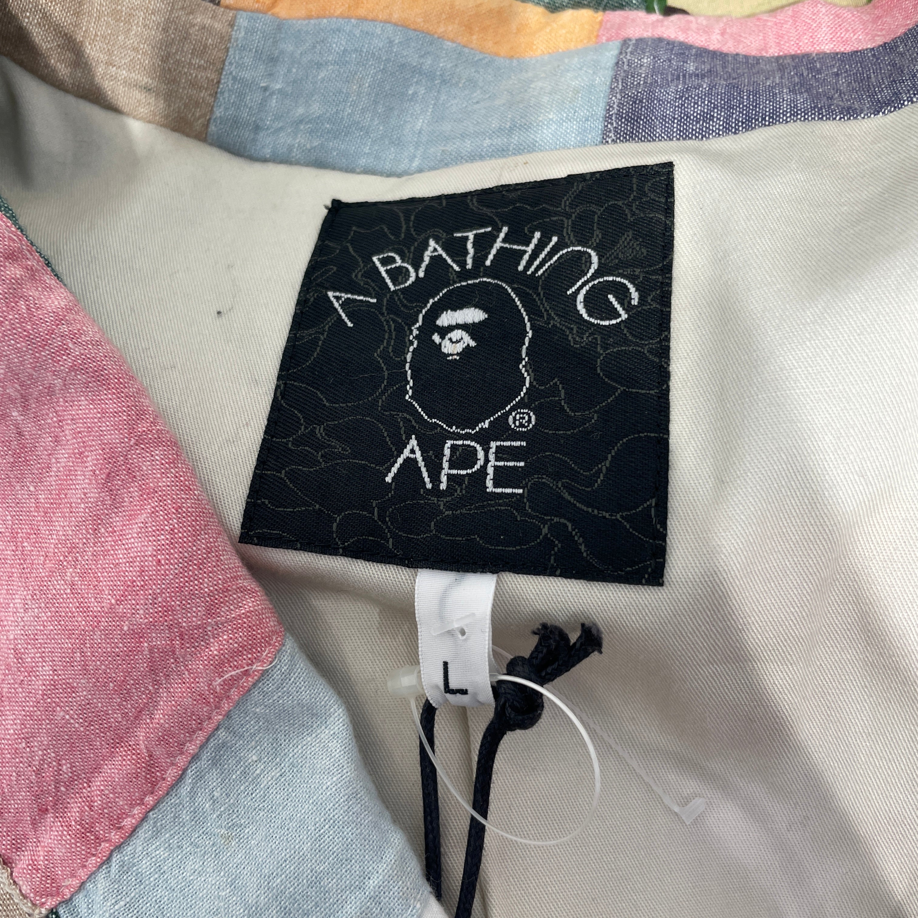 A BATHING APE/Jacket/L/Cotton/MLT/patchwork view 3