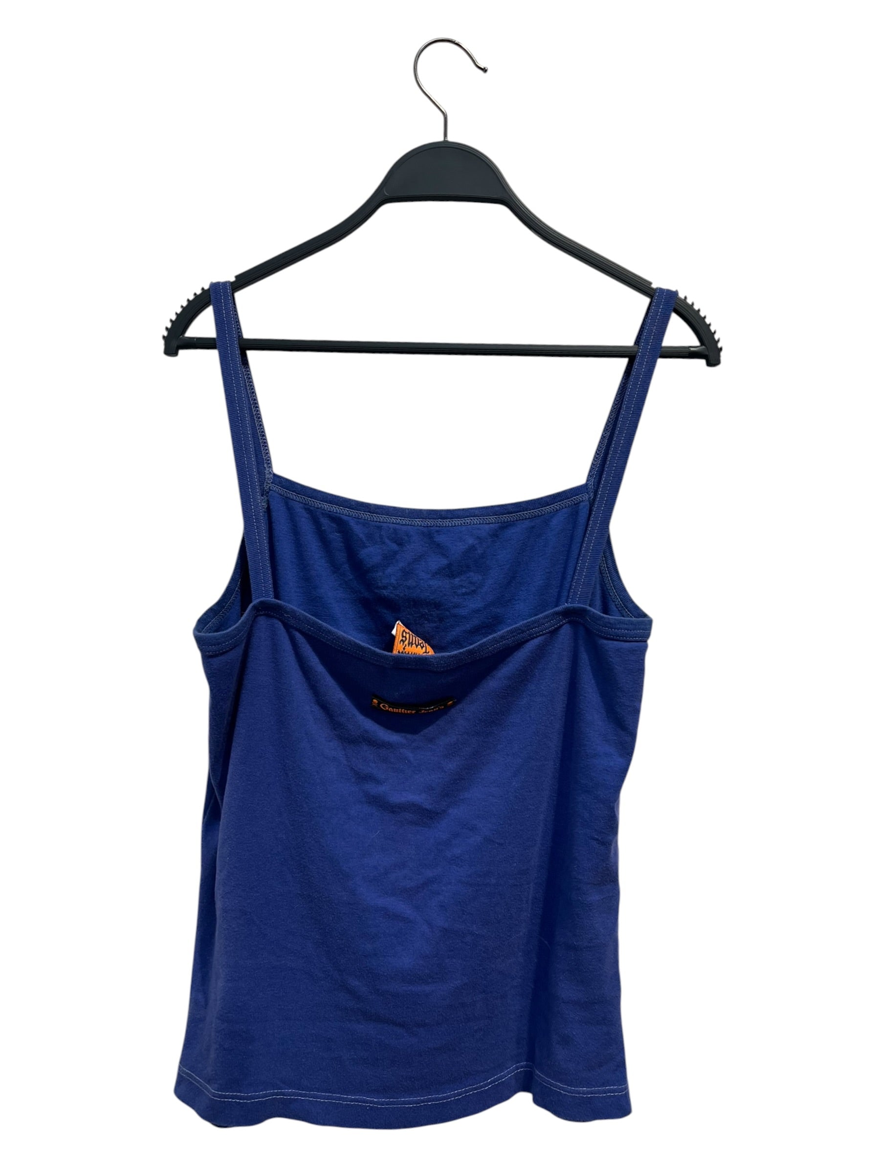 GAULTIER JEAN'S/SS Cut & Sew/L/Cotton/BLU/ORANGE LOGO EMBROIDERY view 2