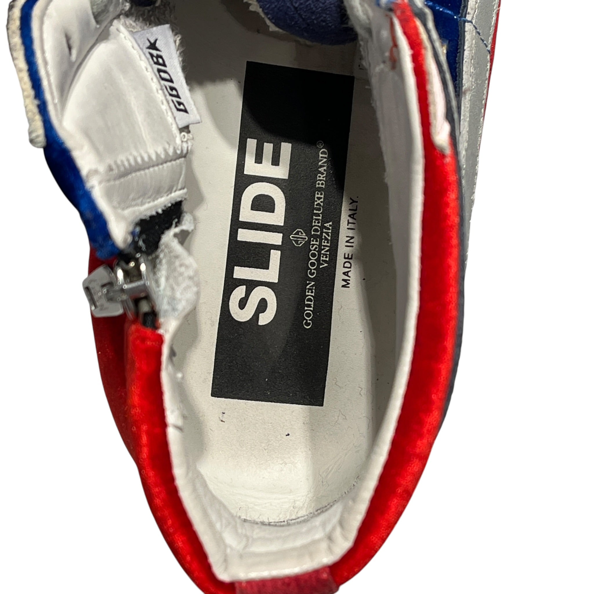 GOLDEN GOOSE/Hi-Sneakers/EU 43/Velour/RED/BLUE&RED SLIDE HIGHTOP view 4