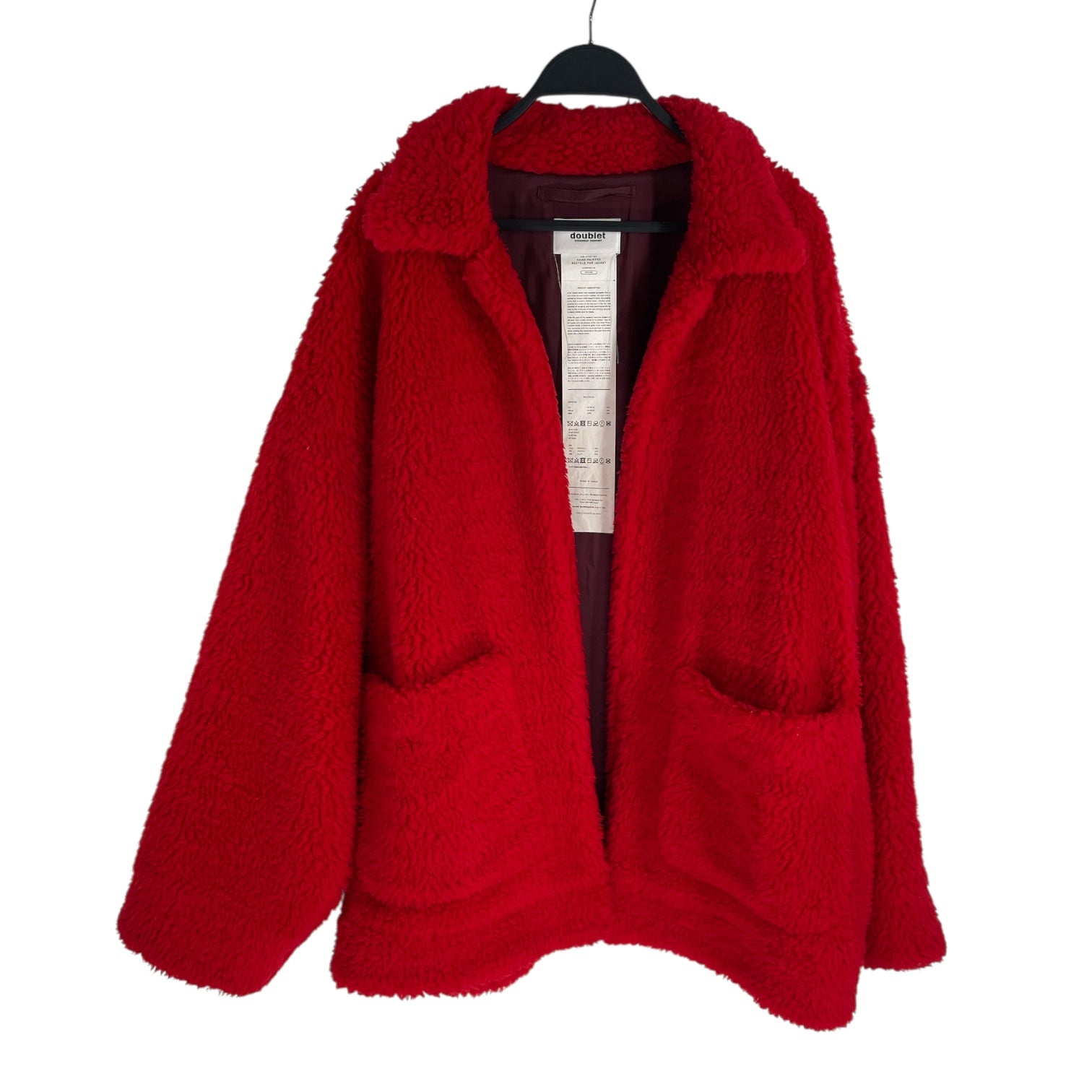 doublet/Jacket/M/Polyester/RED/Graphic/"painting" on back view 1