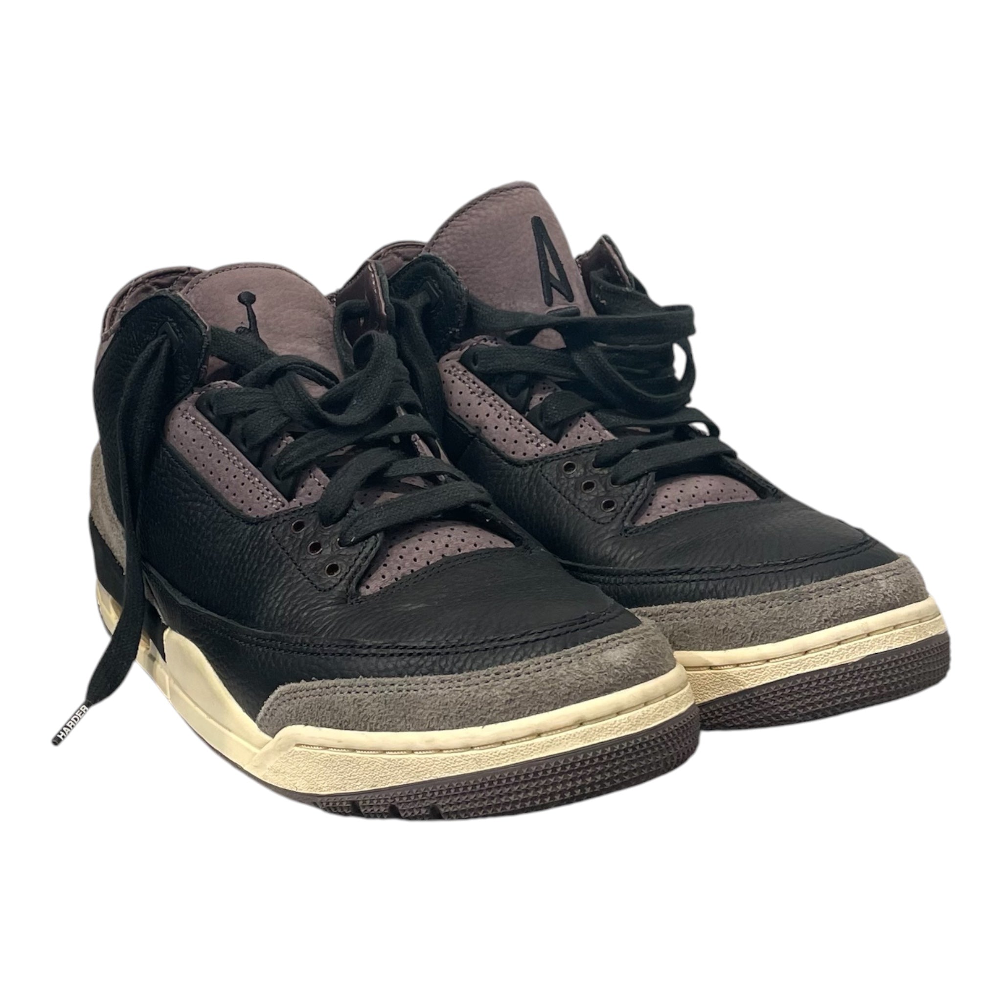 JORDAN BRAND/Low-Sneakers/US 12/BLK/a.m.m threes view 1