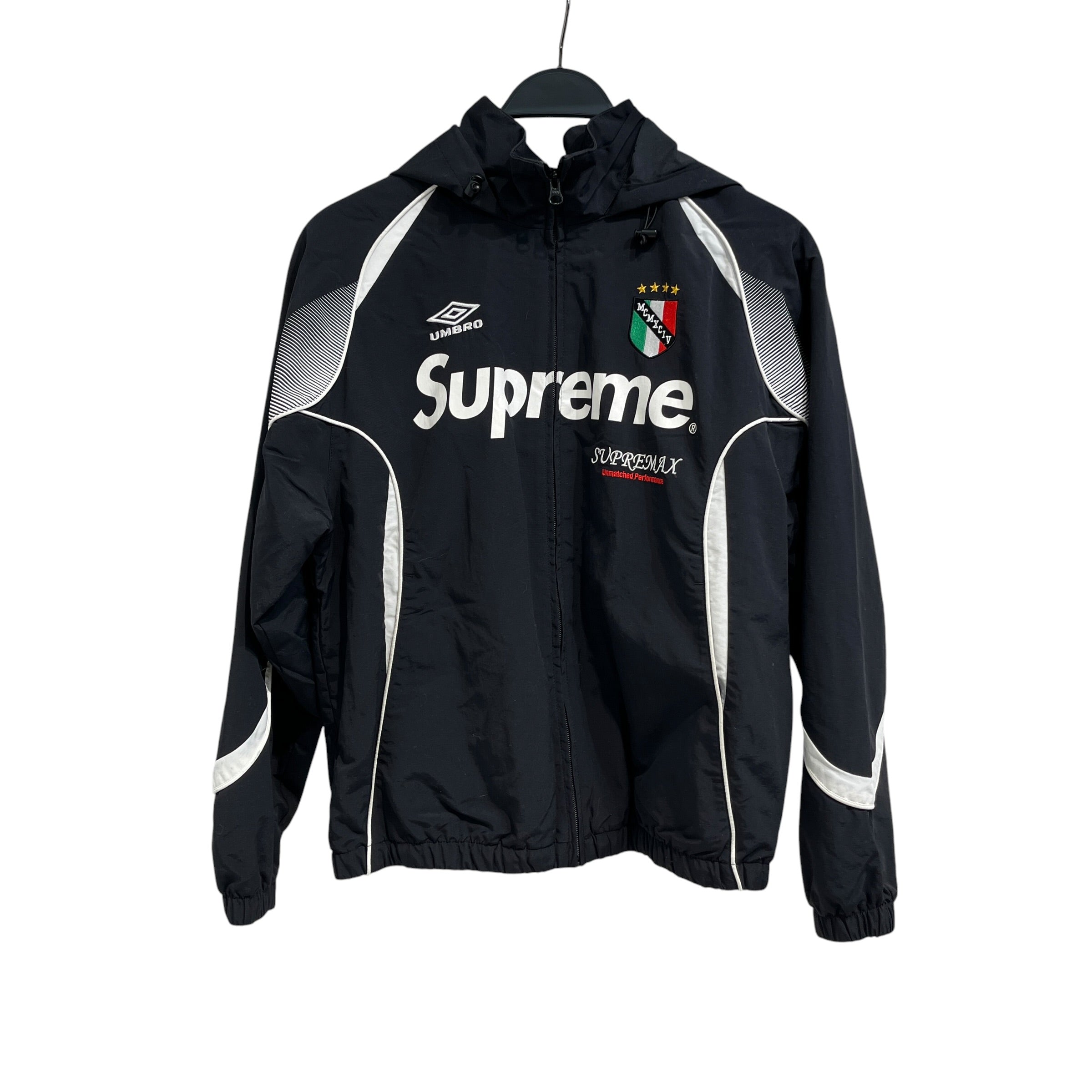 Supreme/Zip Up Hoodie/S/Nylon/BLK/Umbro Supreme view 1