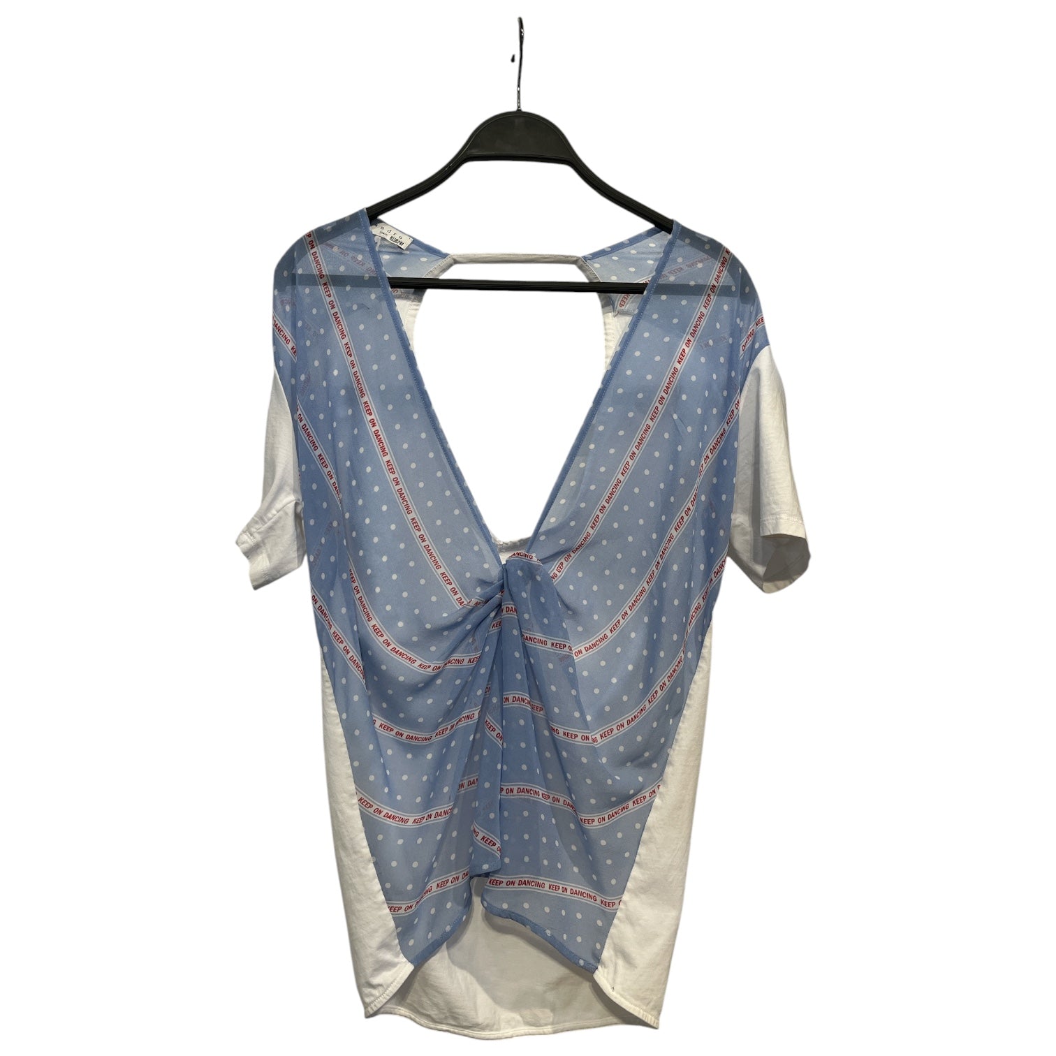 sandro/T-Shirt/3/Polka dot/WHT/keep on dancing shirt view 2