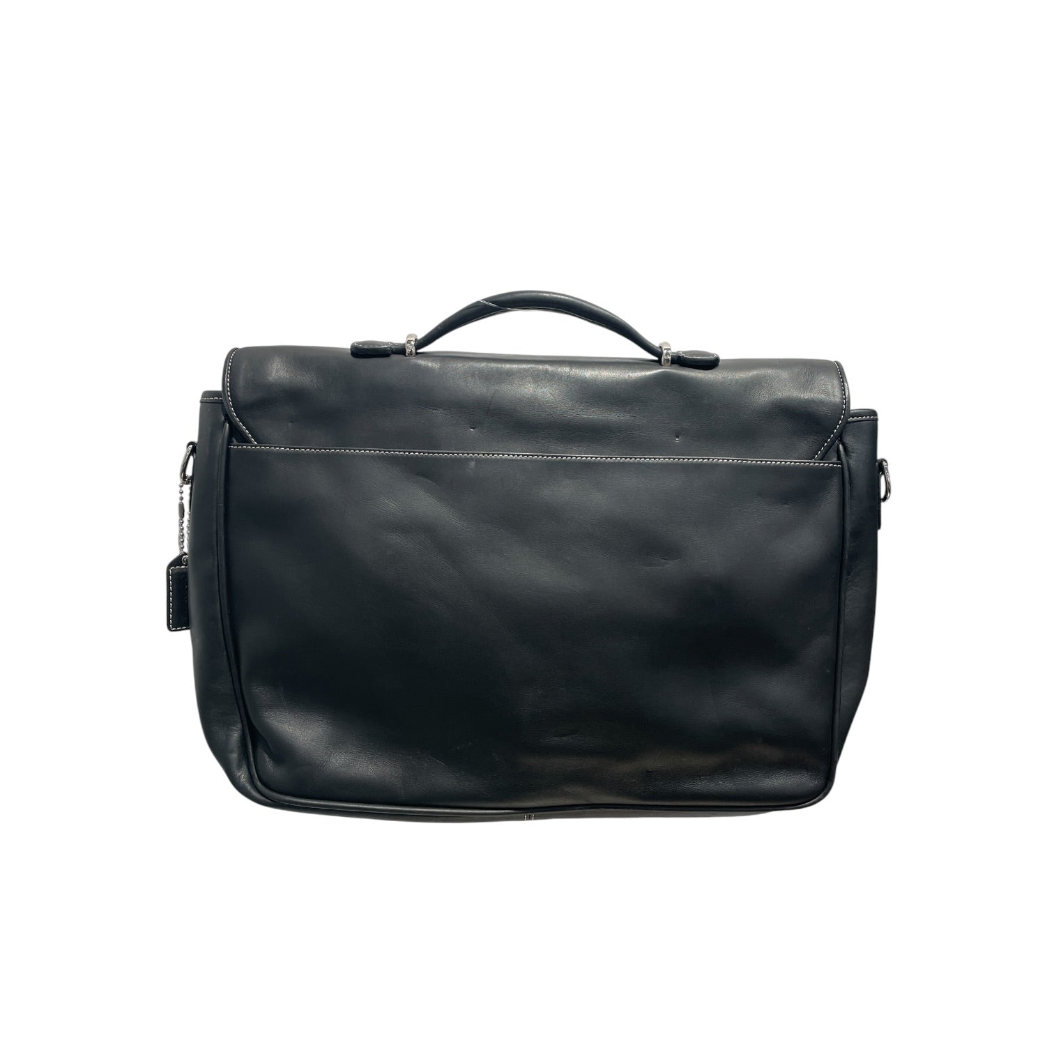 COACH/Briefcase/Leather/BLK/TWIST CLASP view 2