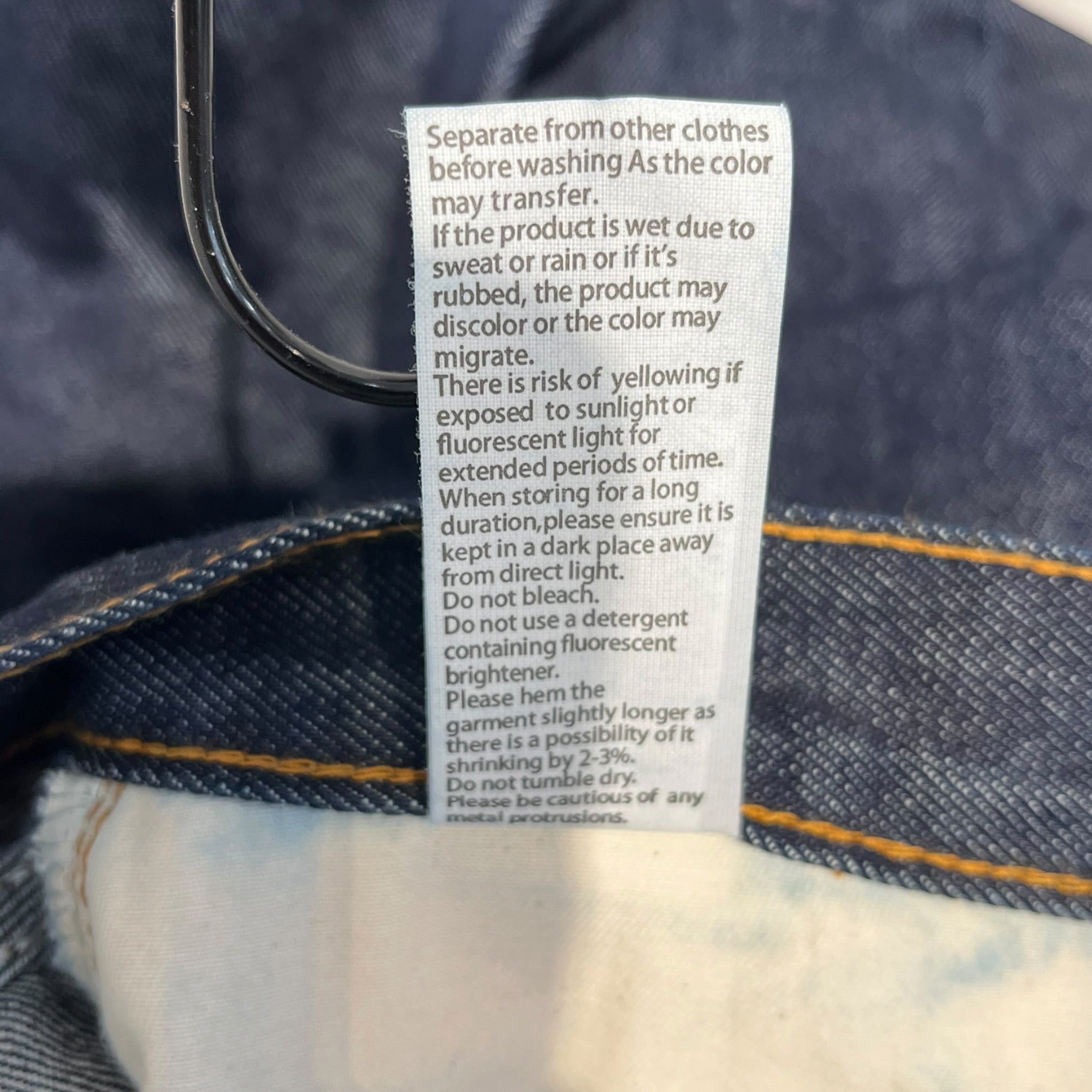 orslow/Pants/XS/Cotton/NVY/gold stitching view 5