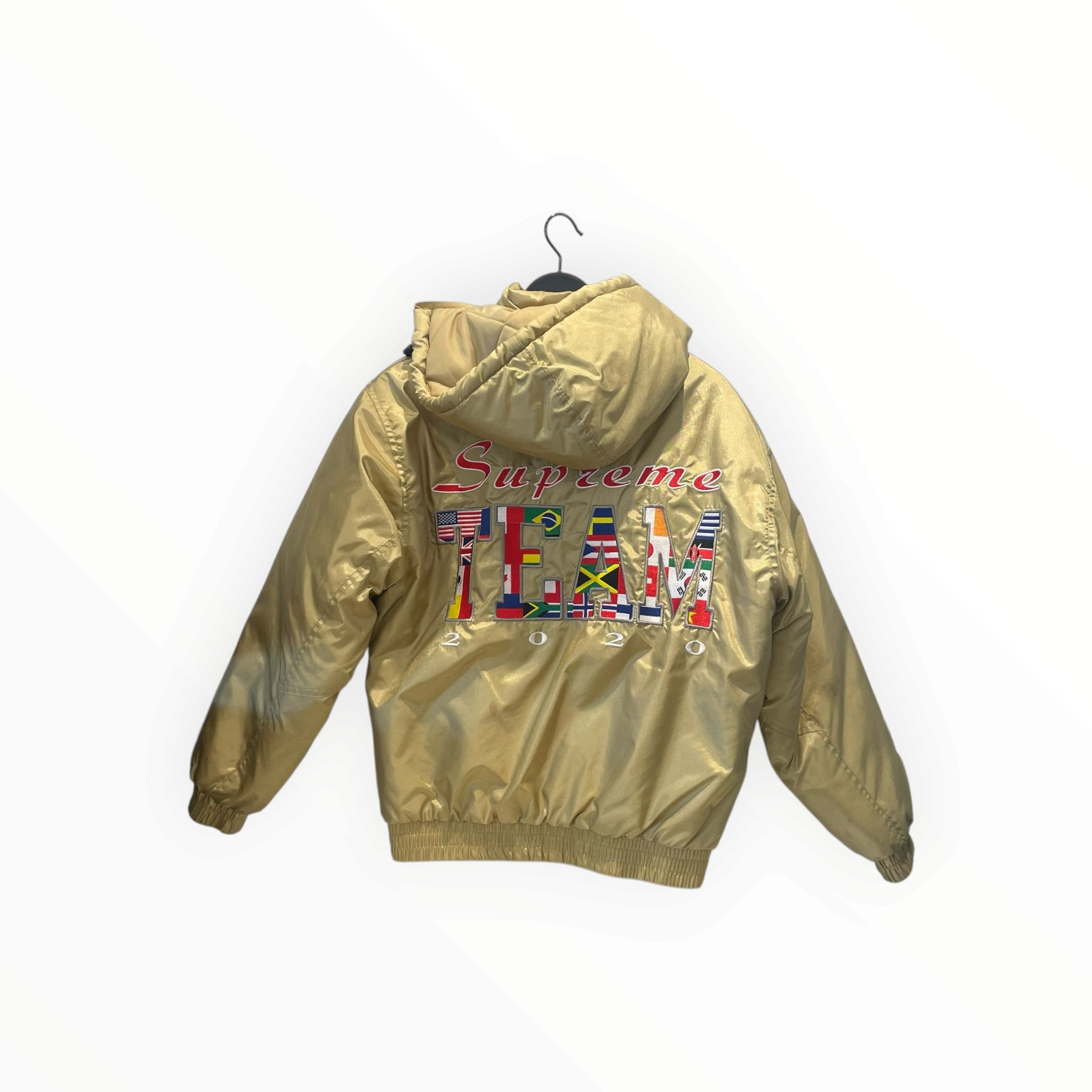 Supreme/Puffer Jkt/S/Cotton/GLD/ view 2