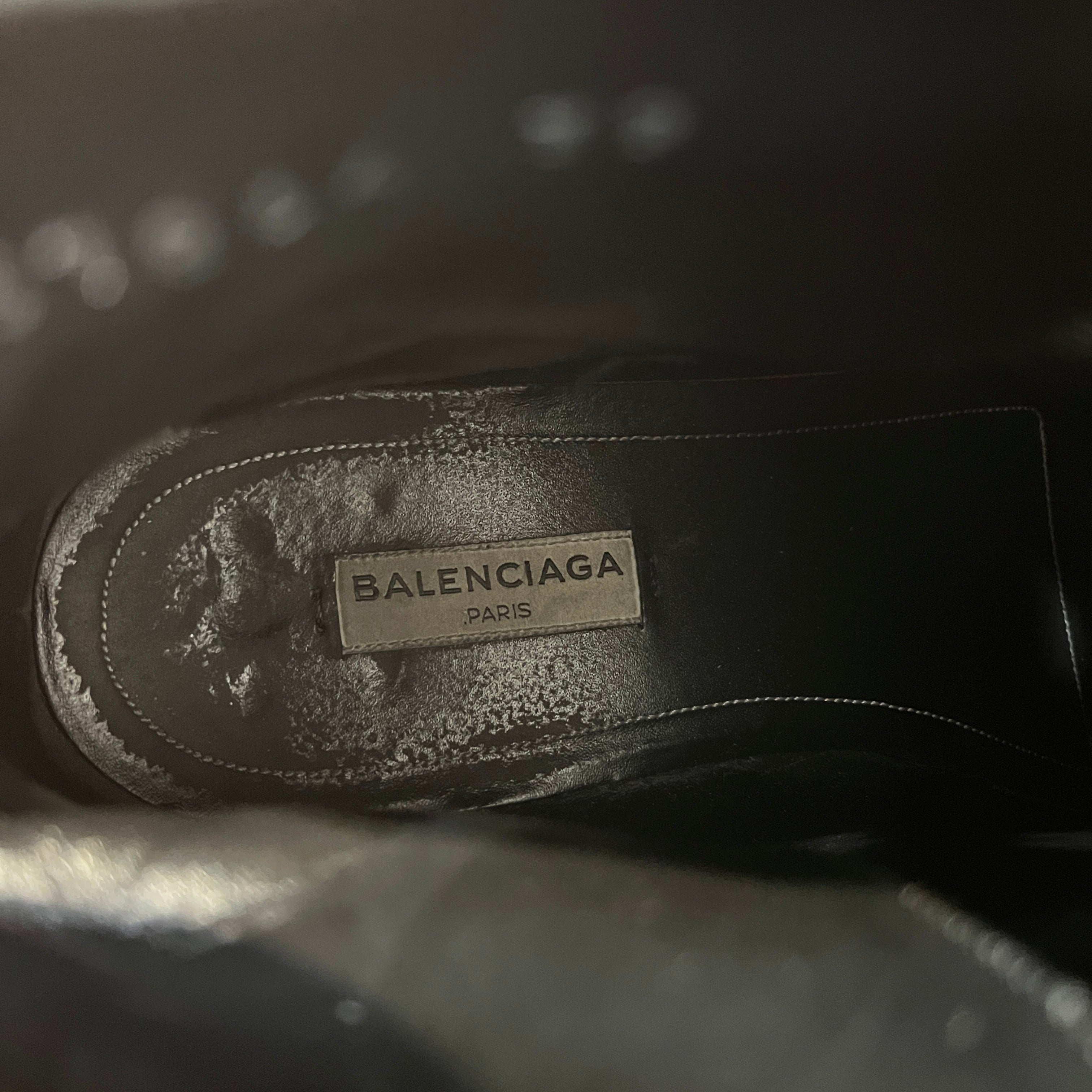 BALENCIAGA/Boots/EU 39/Leather/BLK/ view 3