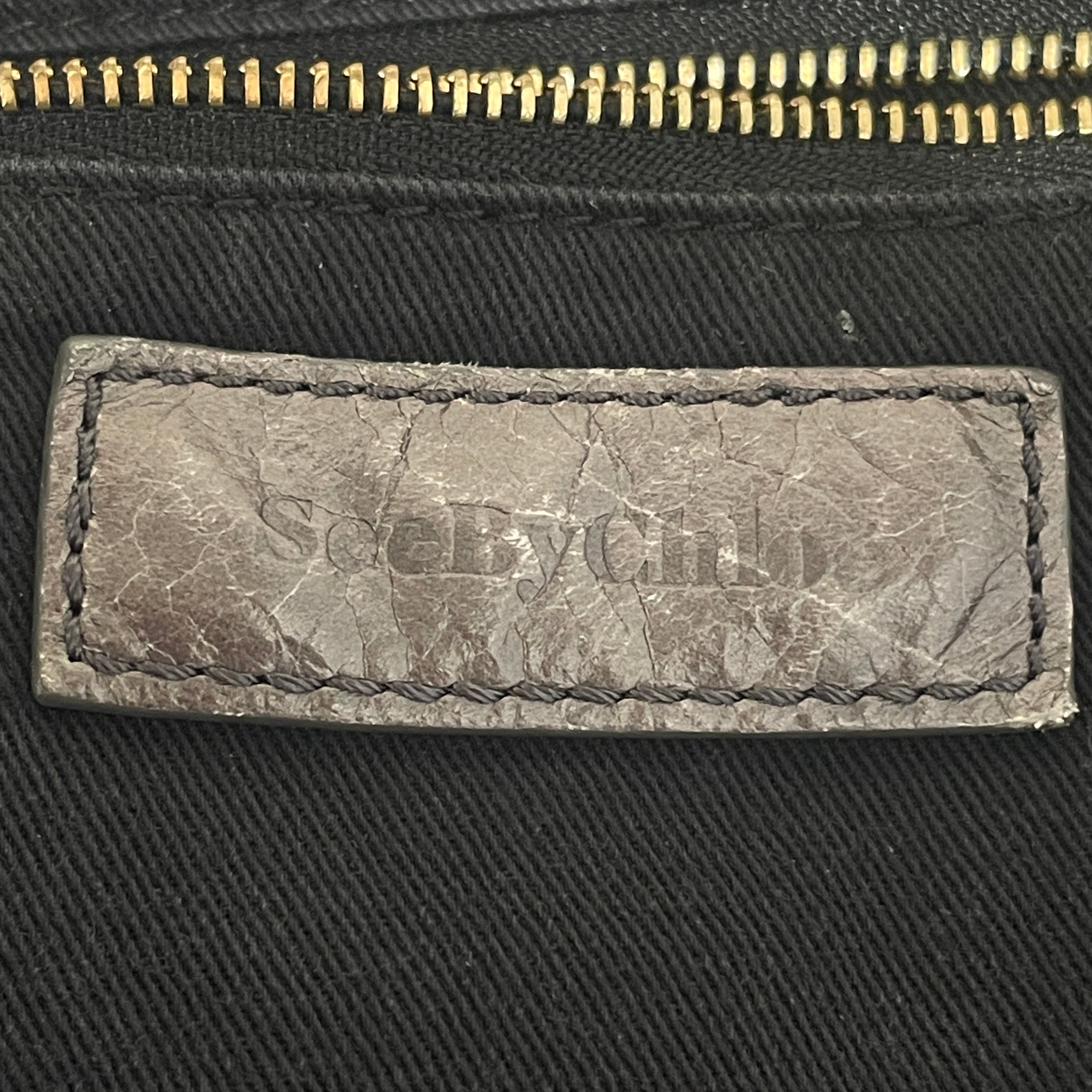 SEE BY CHLOE/Hand Bag/Leather/GRY/Paige Gold Oval Hardware view 6