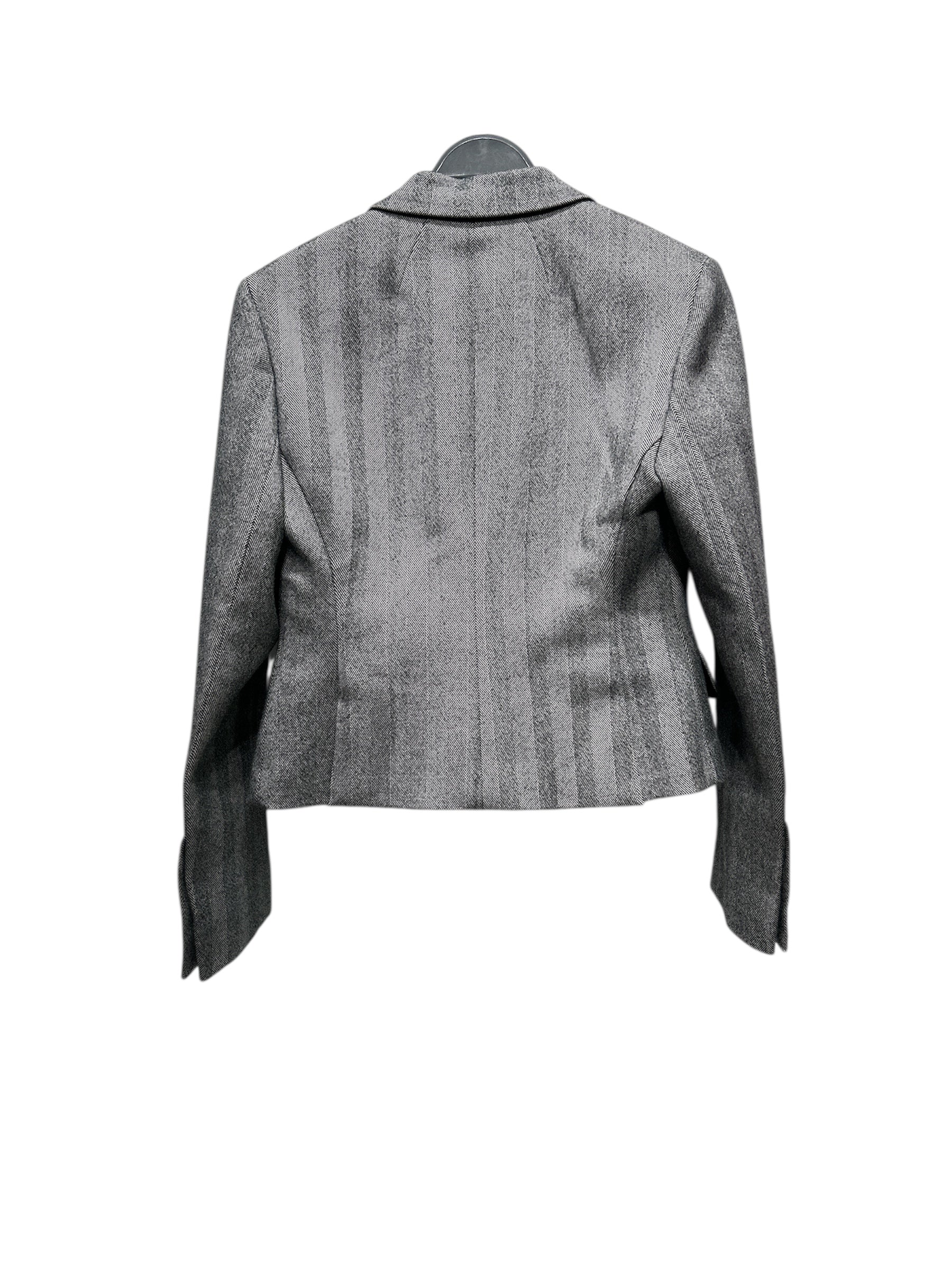Salvatore Ferragamo/Coat/40/Wool/GRY/Herringbone/ view 2
