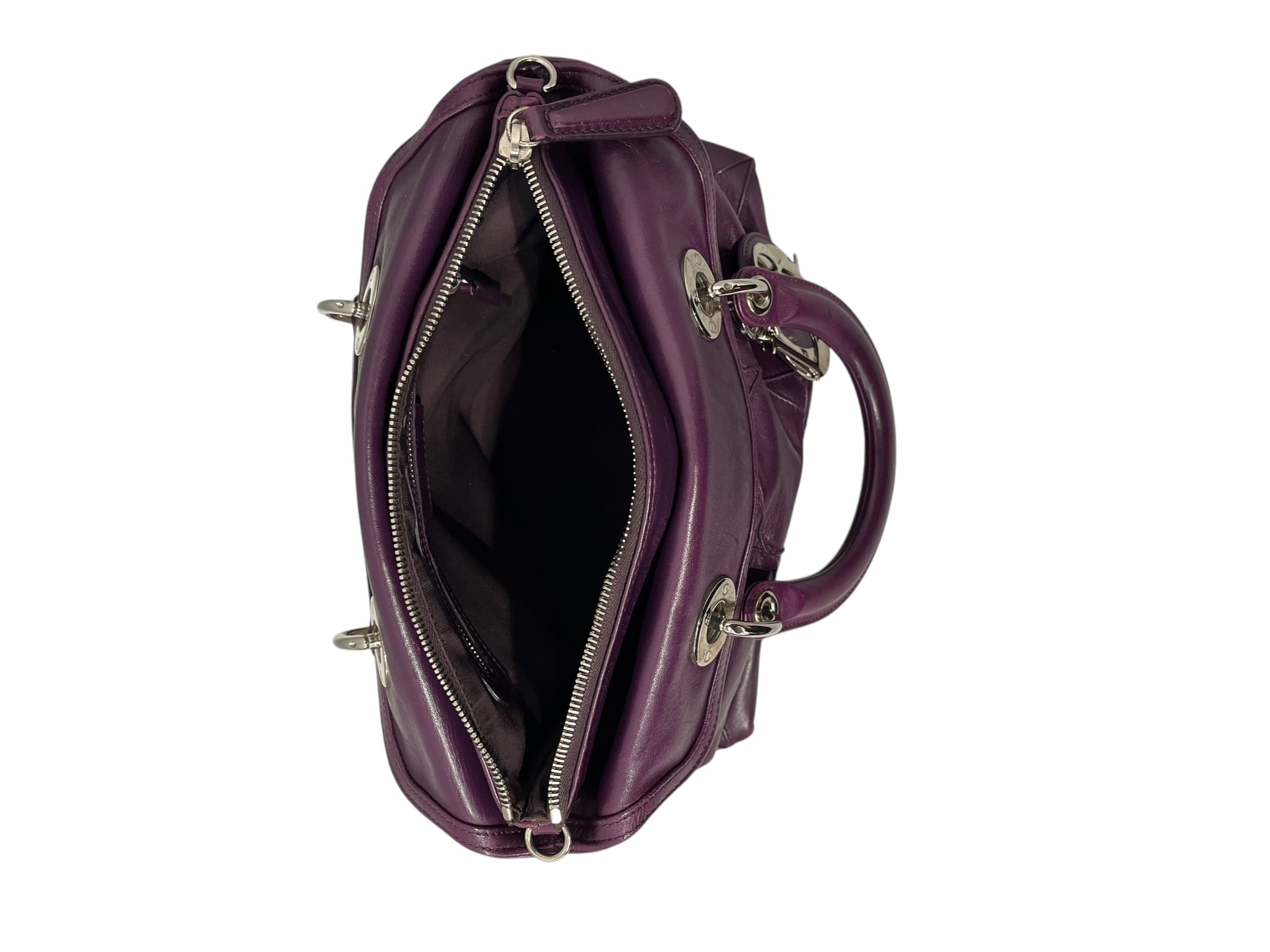 Christian Dior/Cross Body Bag/Leather/PPL/cannage granville view 6