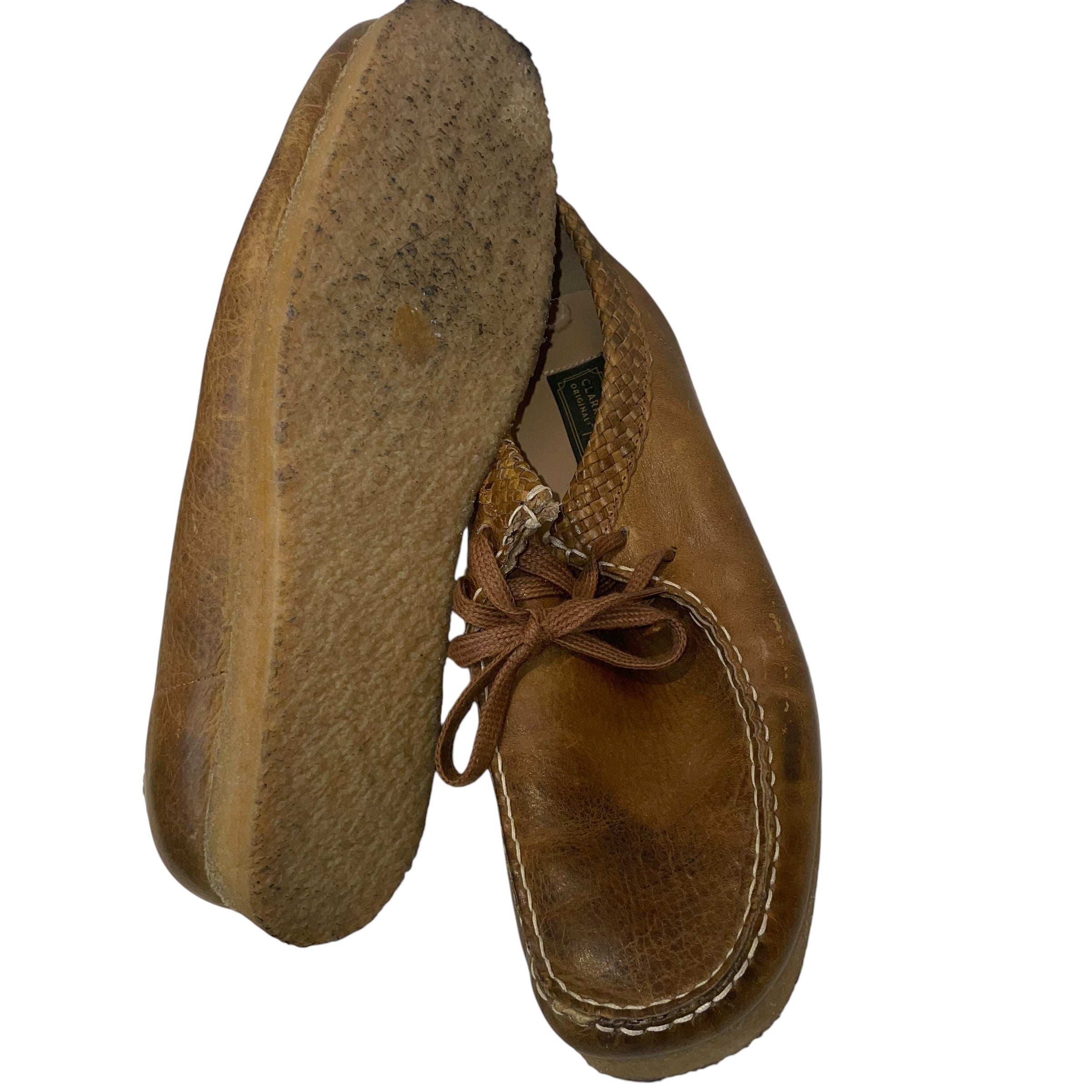 Clarks/AIME LEON DORE/Deck Shoes/US 10.5/CML/pnk soles/threaded ankle view 3