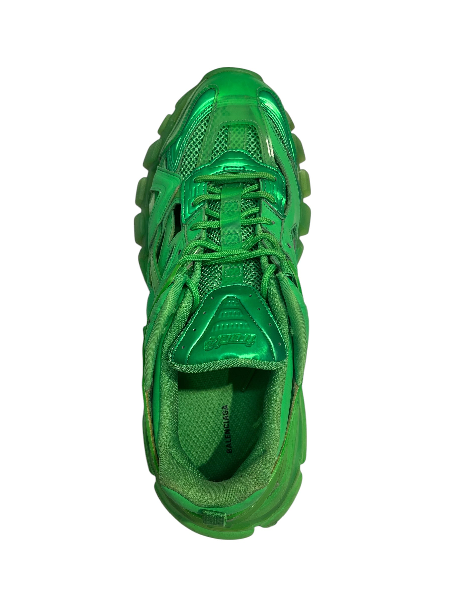 BALENCIAGA/Low-Sneakers/US 12/GRN/TRACK2 SHINY GREEN view 3
