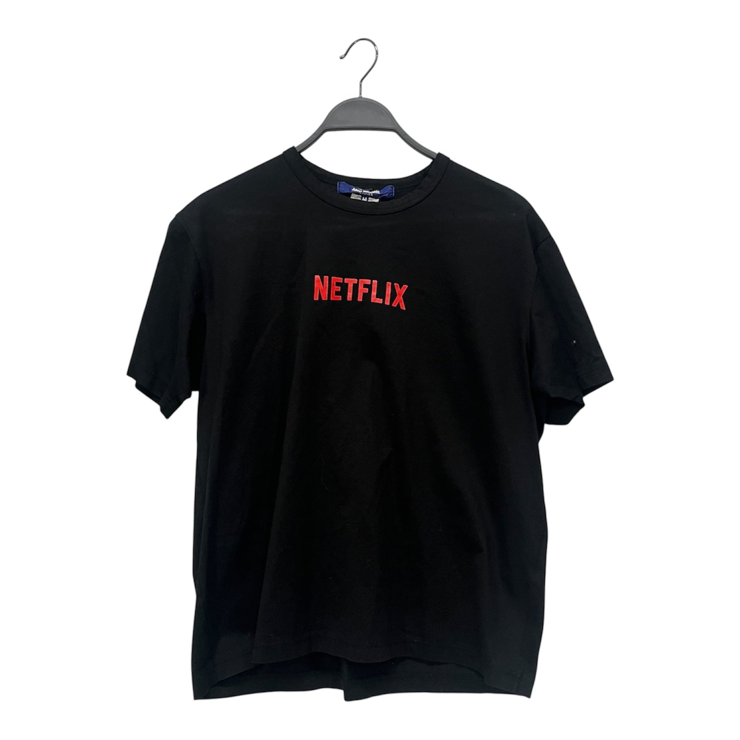 JUNYA WATANABE COMME des GARCONS/T-Shirt/M/Cotton/BLK/NETFLIX FRONT LOGO view 1
