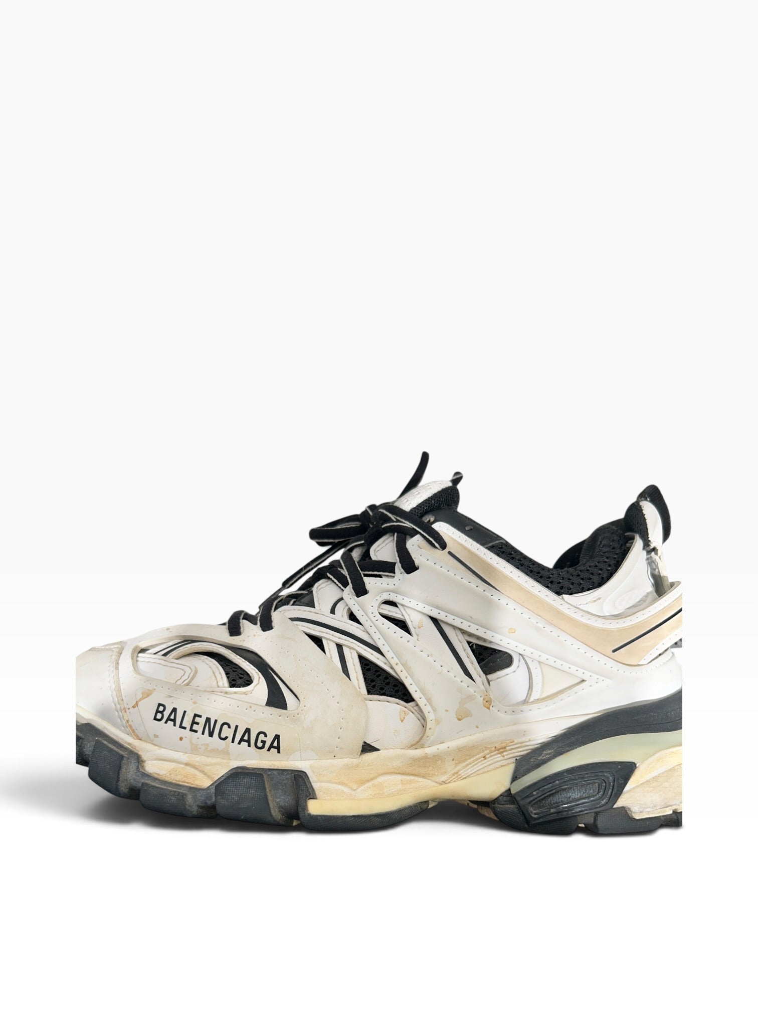 BALENCIAGA/Low-Sneakers/EU 38/Nylon/WHT/TRACK view 7