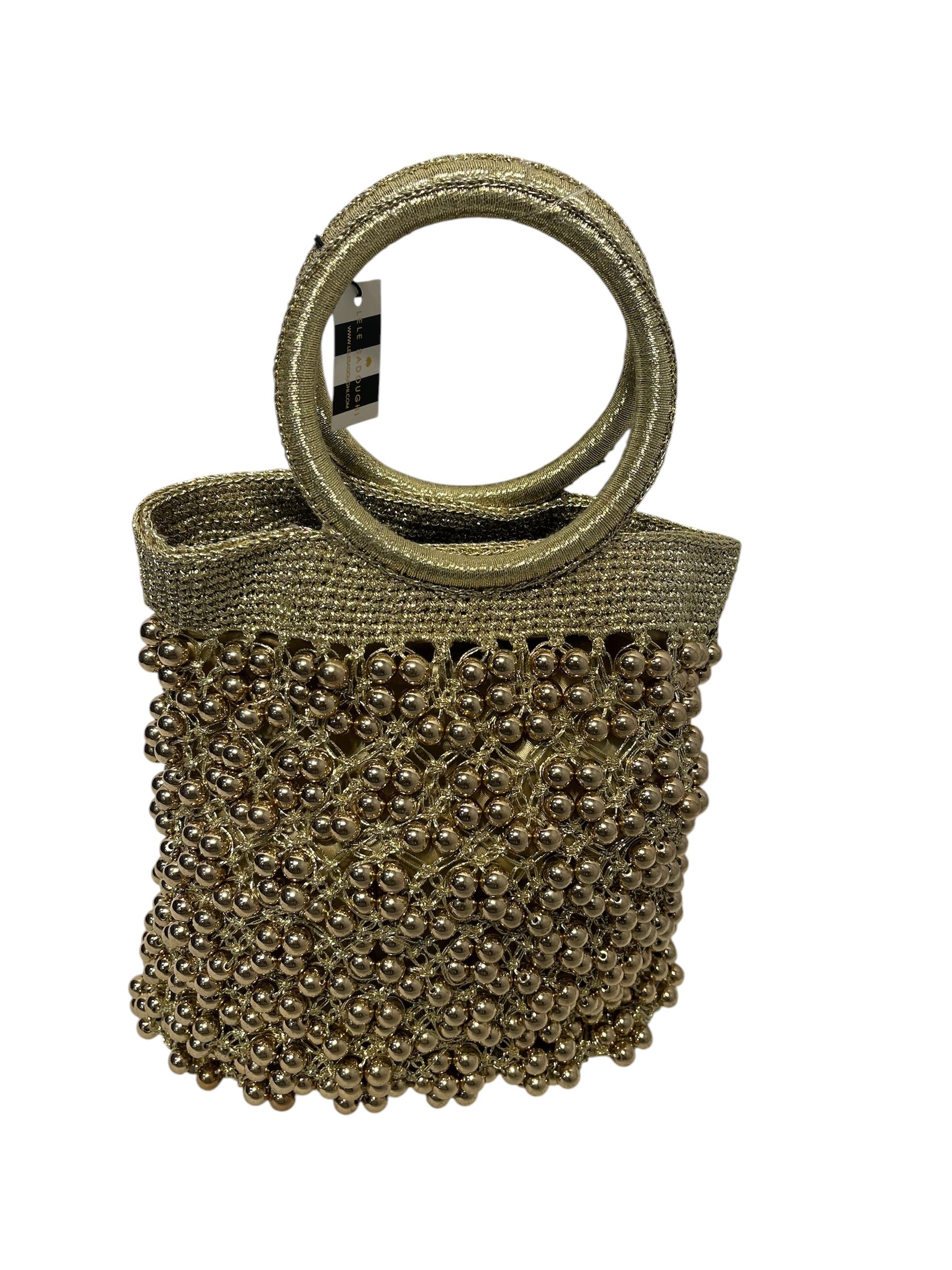 lele sadoughgi/Hand Bag/Silk/GLD/ view 3
