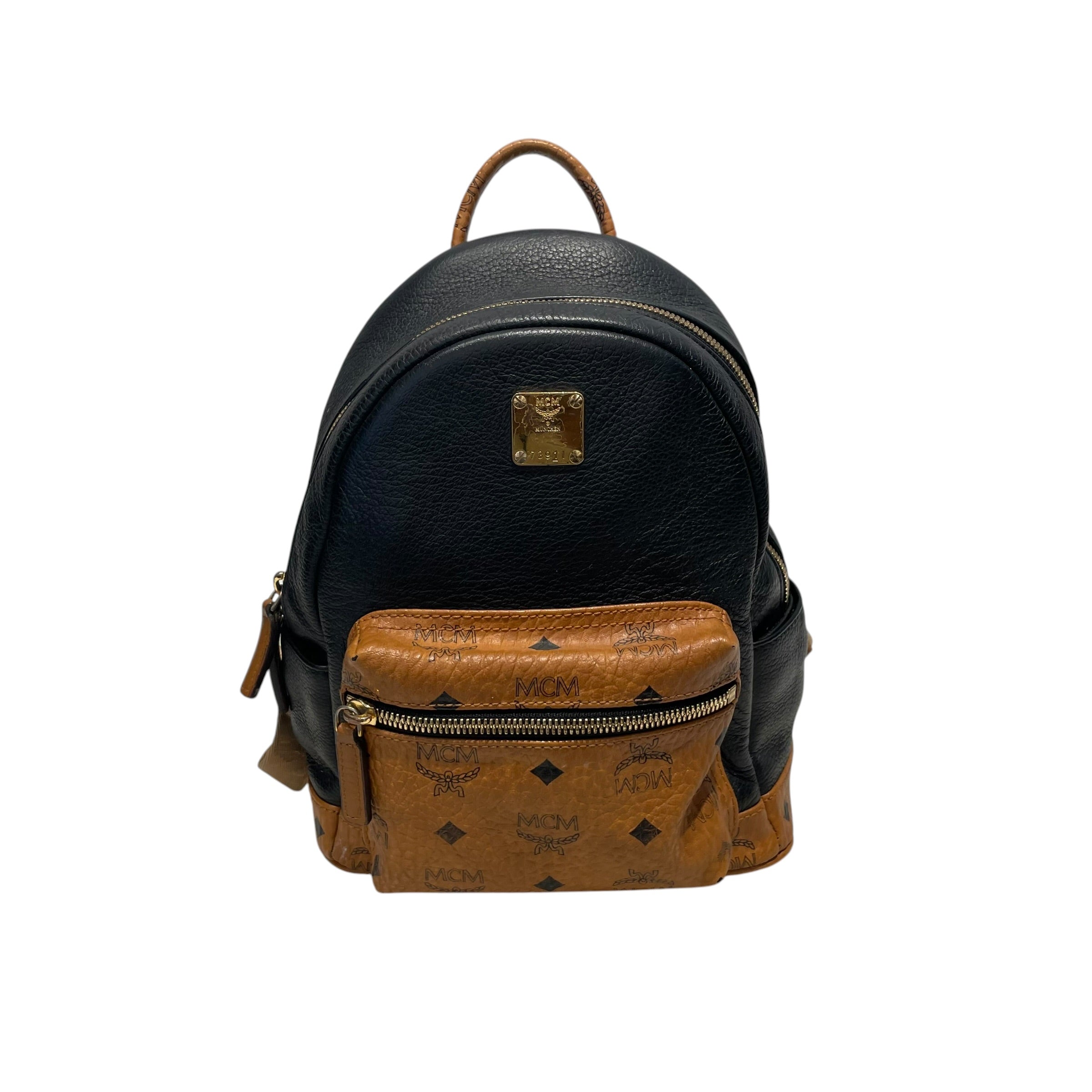 MCM/Backpack/Monogram/Leather/BLK/MINI STARK view 1