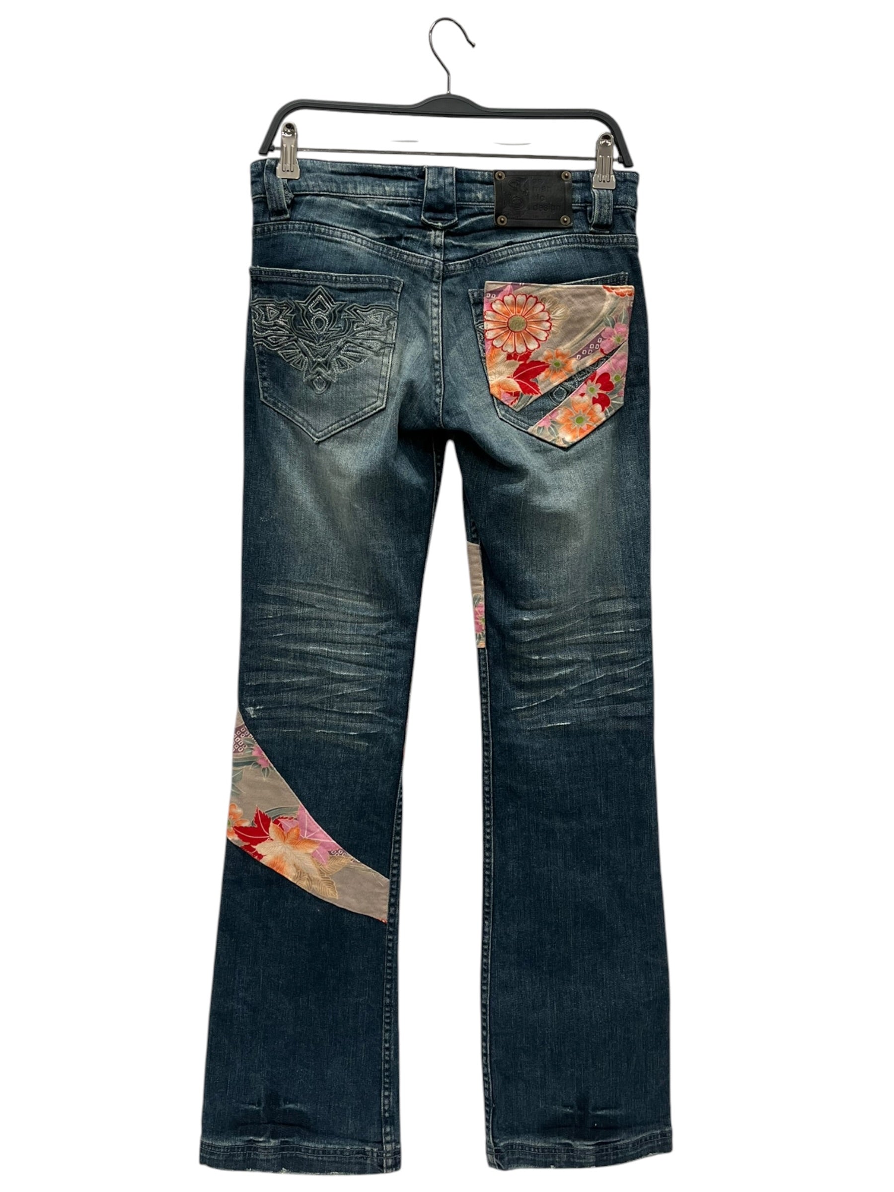 Semantic design/Skinny Pants/M/Cotton/BLU/PINK FLORAL DETAILS view 2