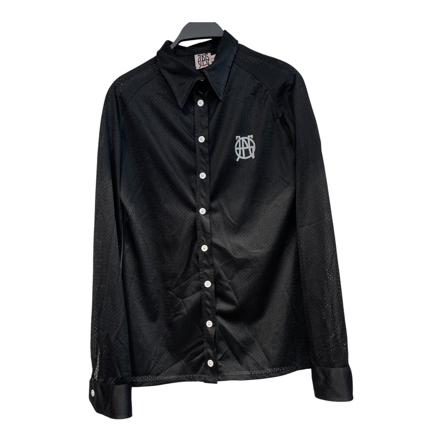 Jean Paul Gaultier/LS Shirt/L/BLK/Mesh Button Up view 1