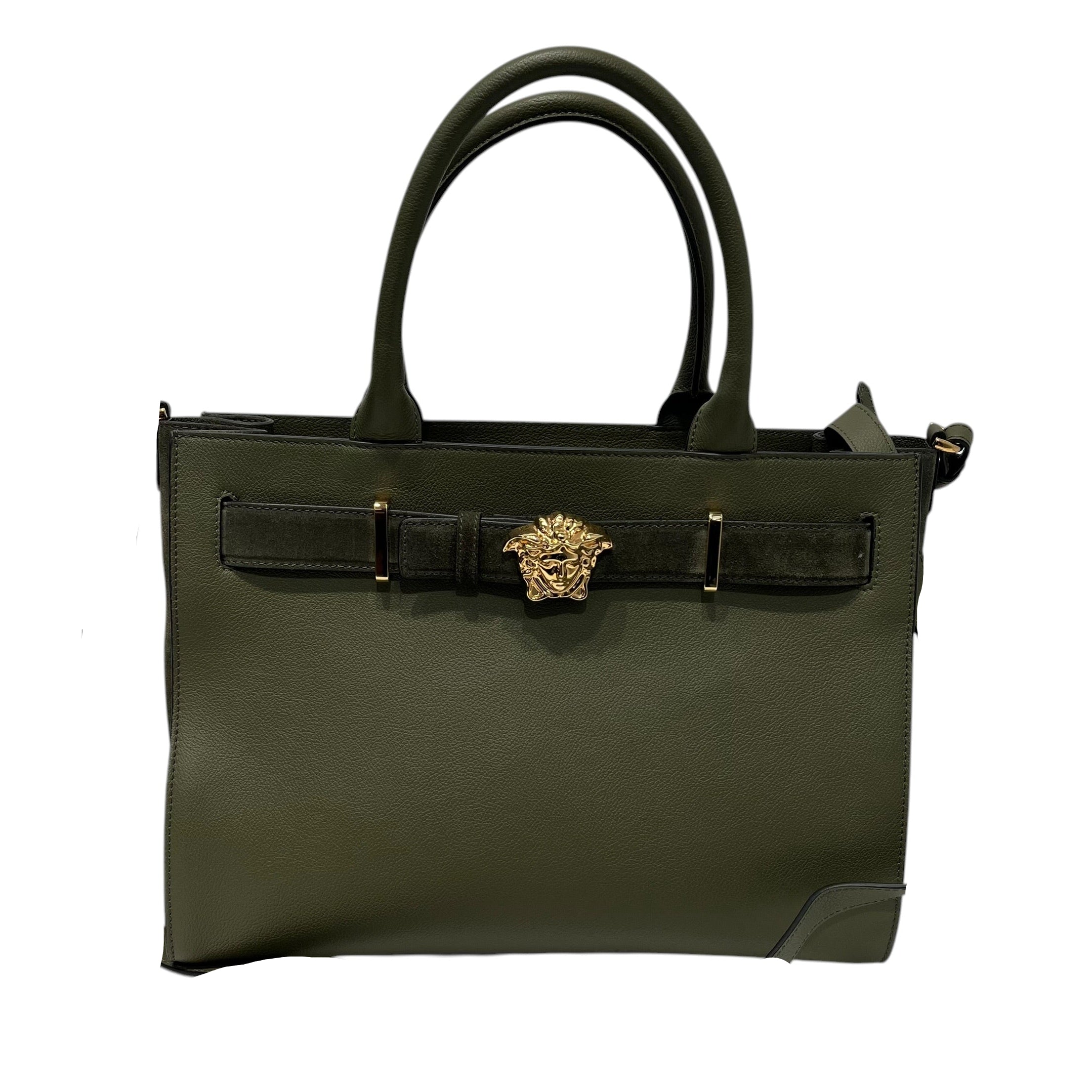 VERSACE/Cross Body Bag/Leather/GRN/ view 1