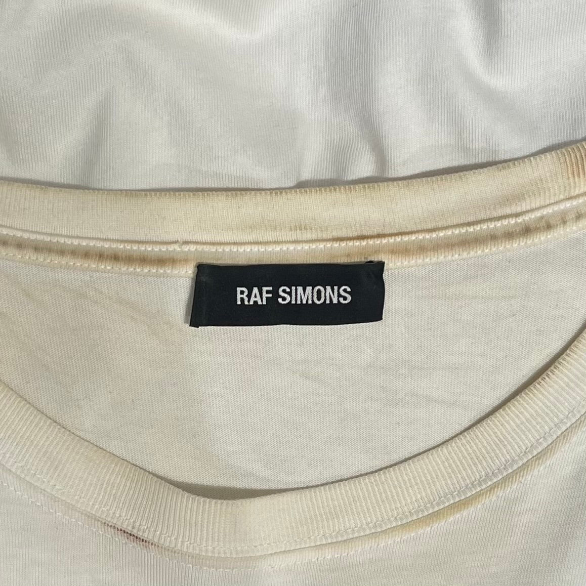 RAF SIMONS/T-Shirt/M/Cotton/WHT/Graphic/CHRISTINE F. view 3