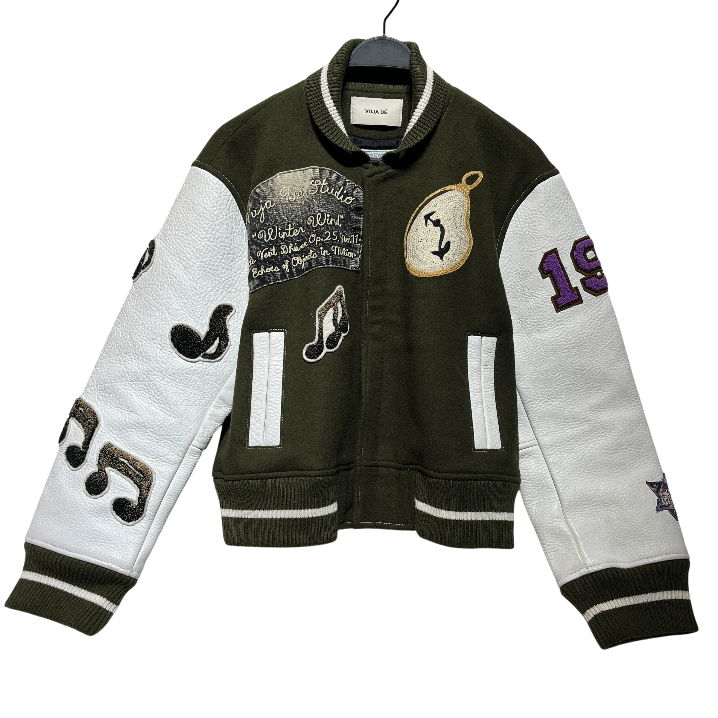 VUJA DE/Jacket/1/Wool/GRN/Graphic/PROLETAREART VARSITY view 1