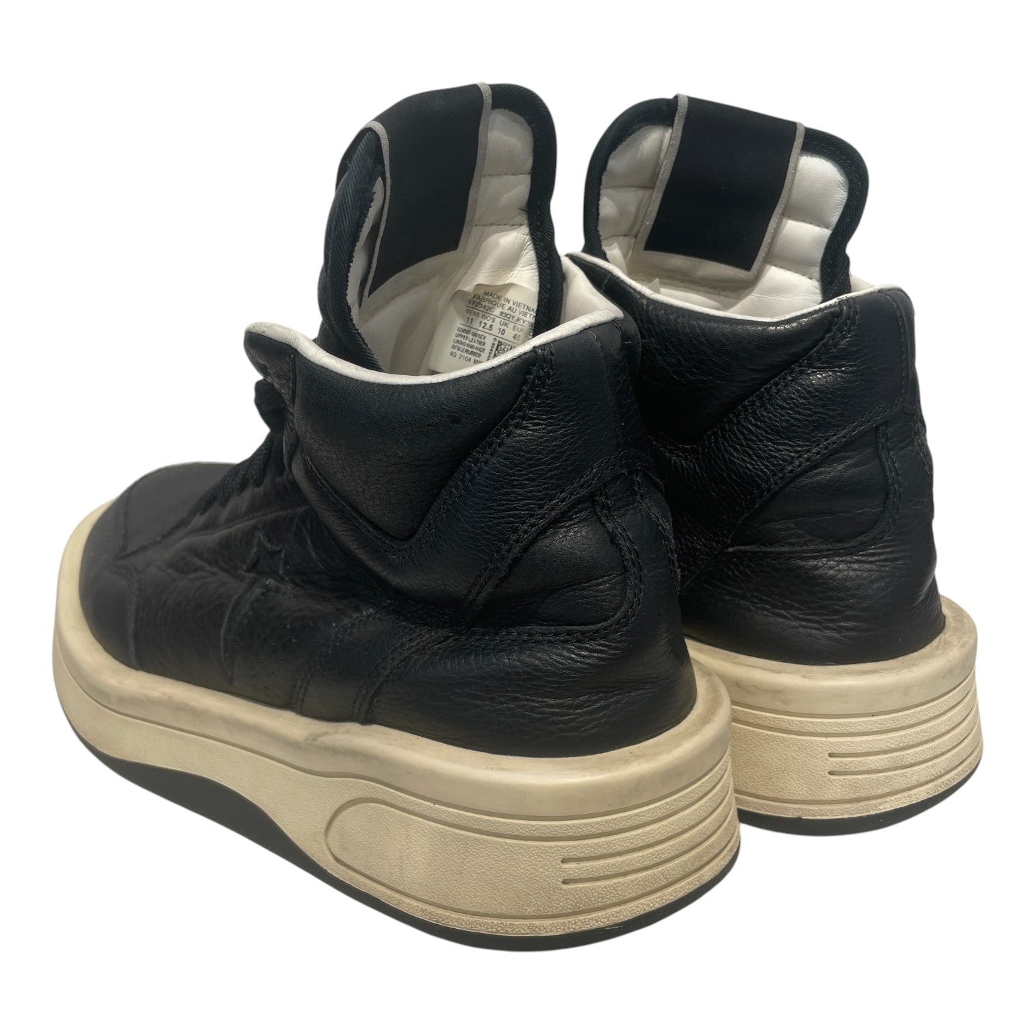 RICK OWENS DRKSHDW/CONVERSE/Hi-Sneakers/US 11/Leather/BLK/Turbowpn view 2