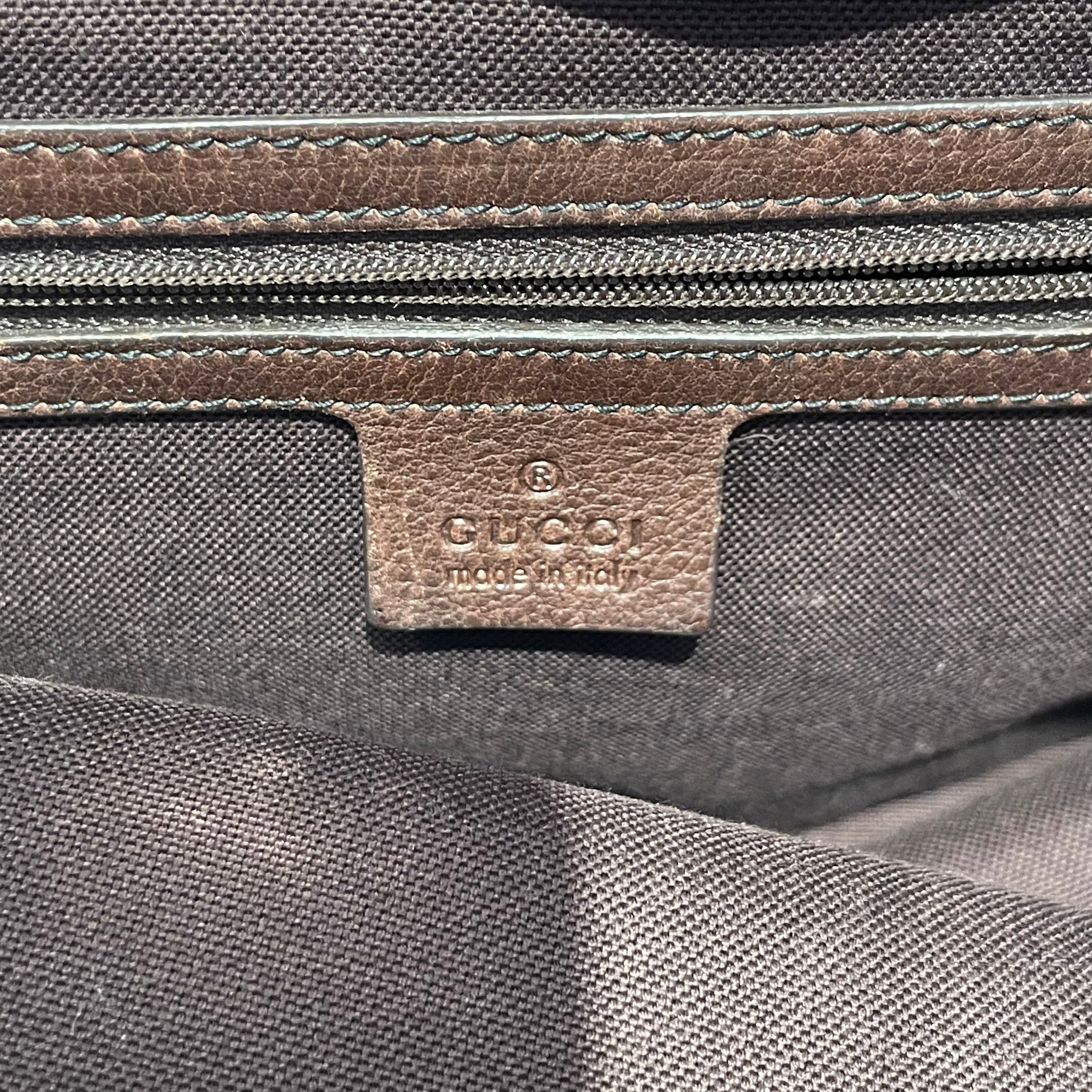 GUCCI/Tote Bag/Monogram/Leather/BRW/Crystal Babouska Tote view 5