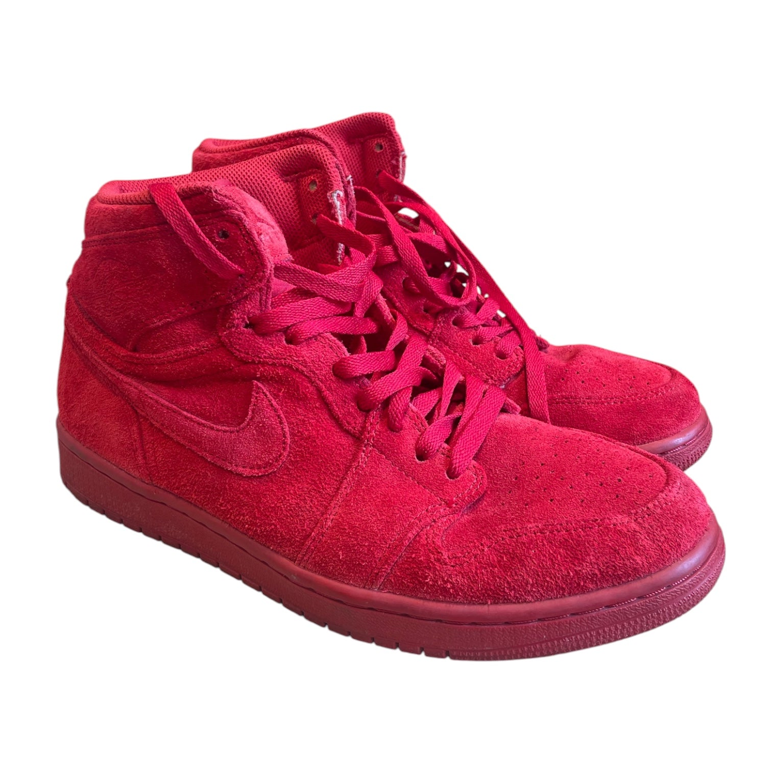 JORDAN BRAND/Hi-Sneakers/US 9.5/Suede/RED/332550-603 view 1